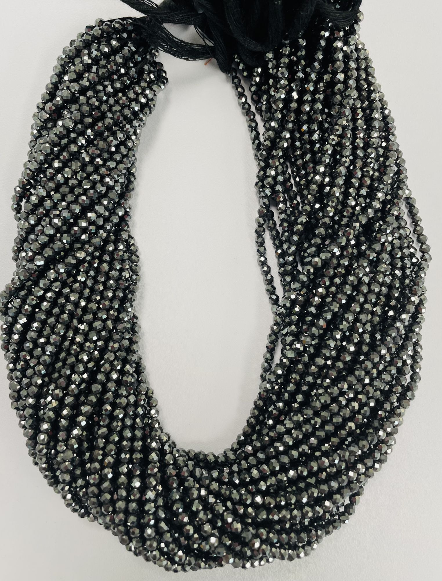 Hematite Rondelle Faceted