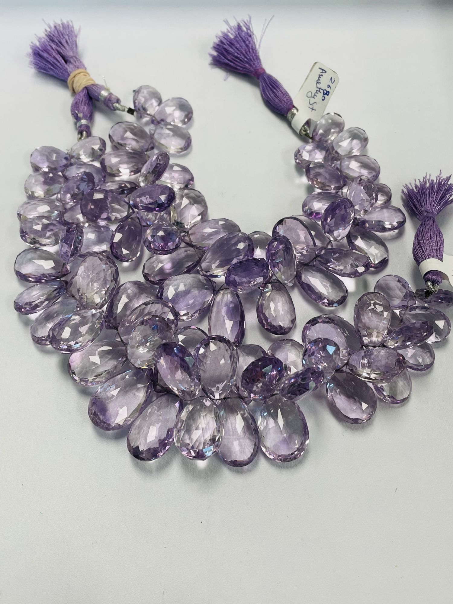 Pink Amethyst Pear Faceted