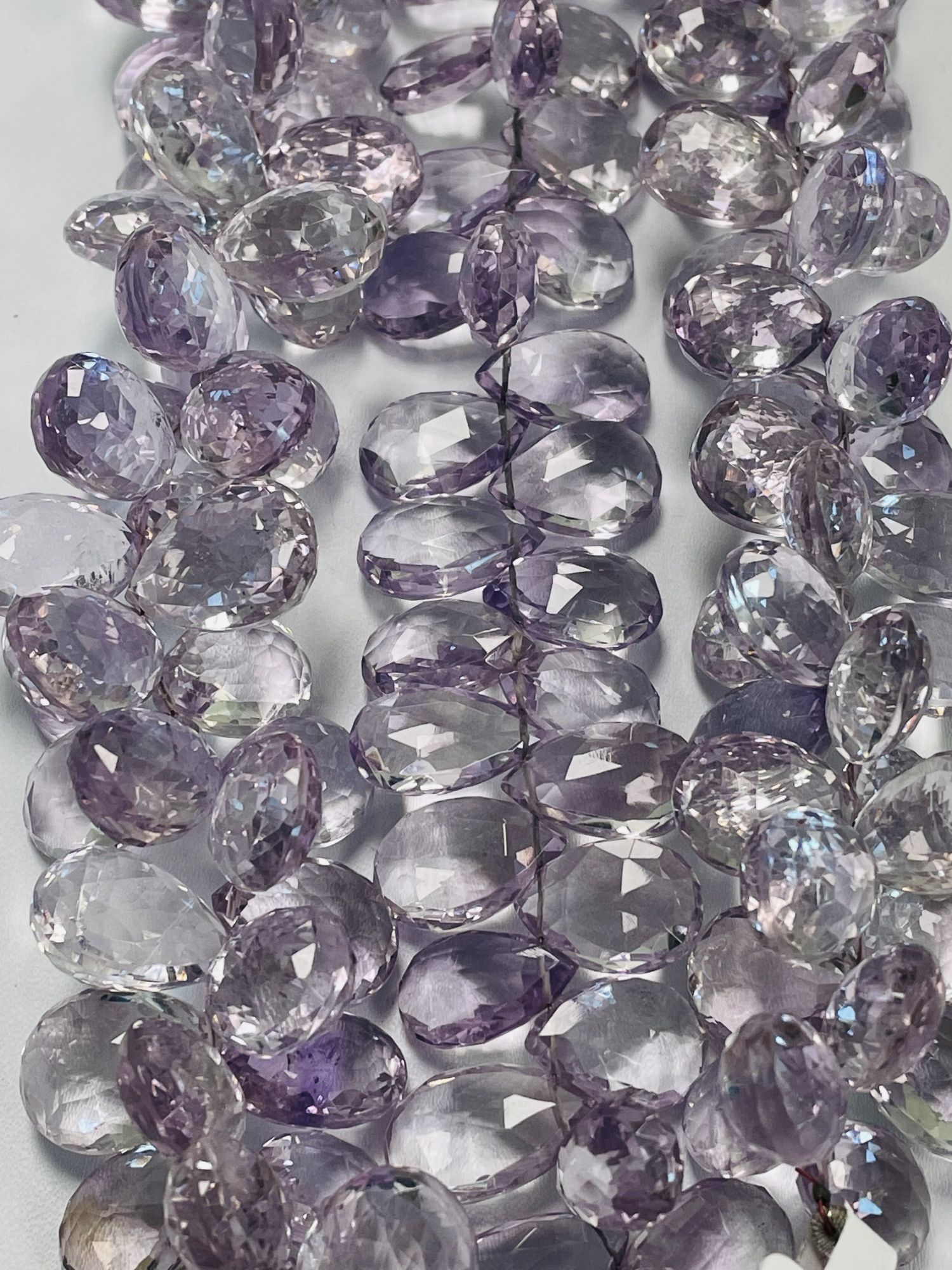 Pink Amethyst Pear Faceted