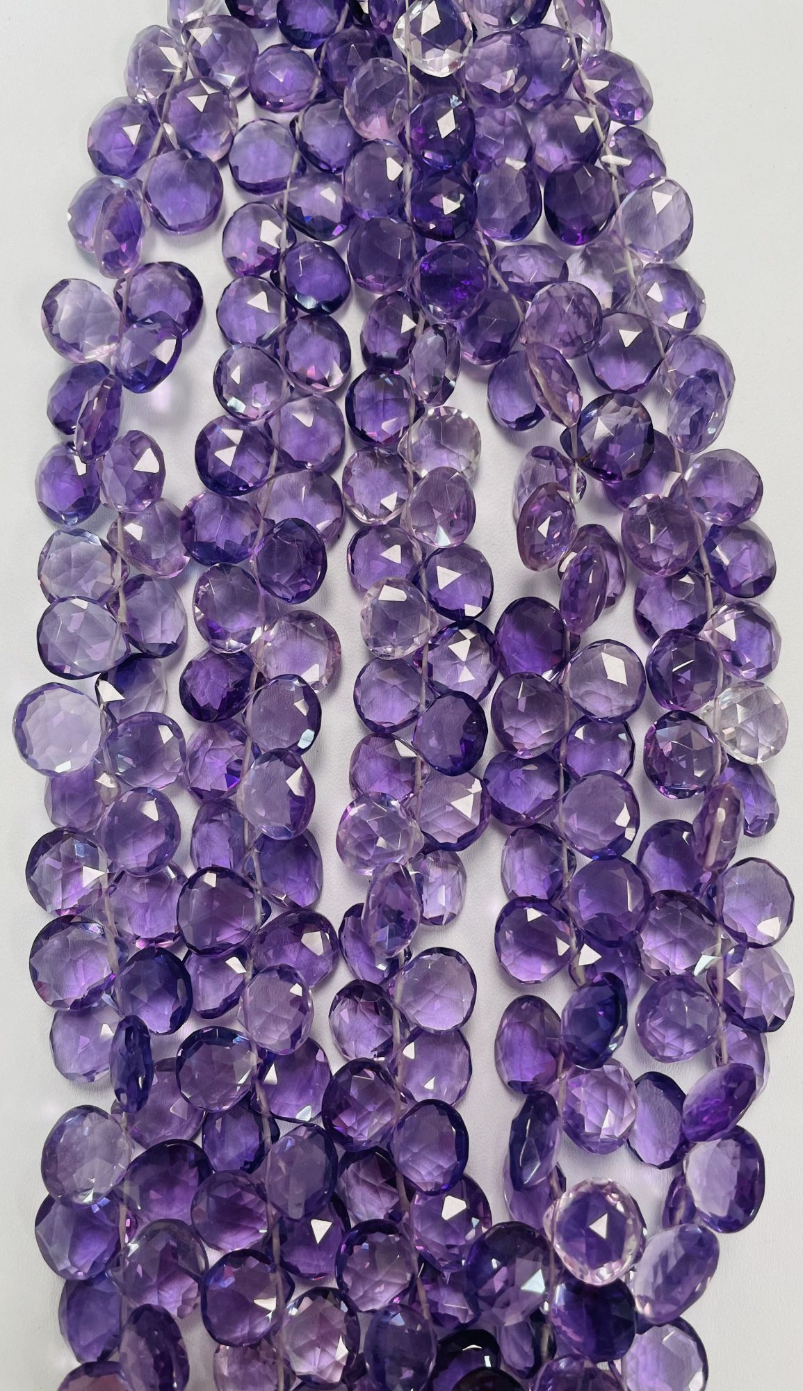 Purple Amethyst Heart Faceted