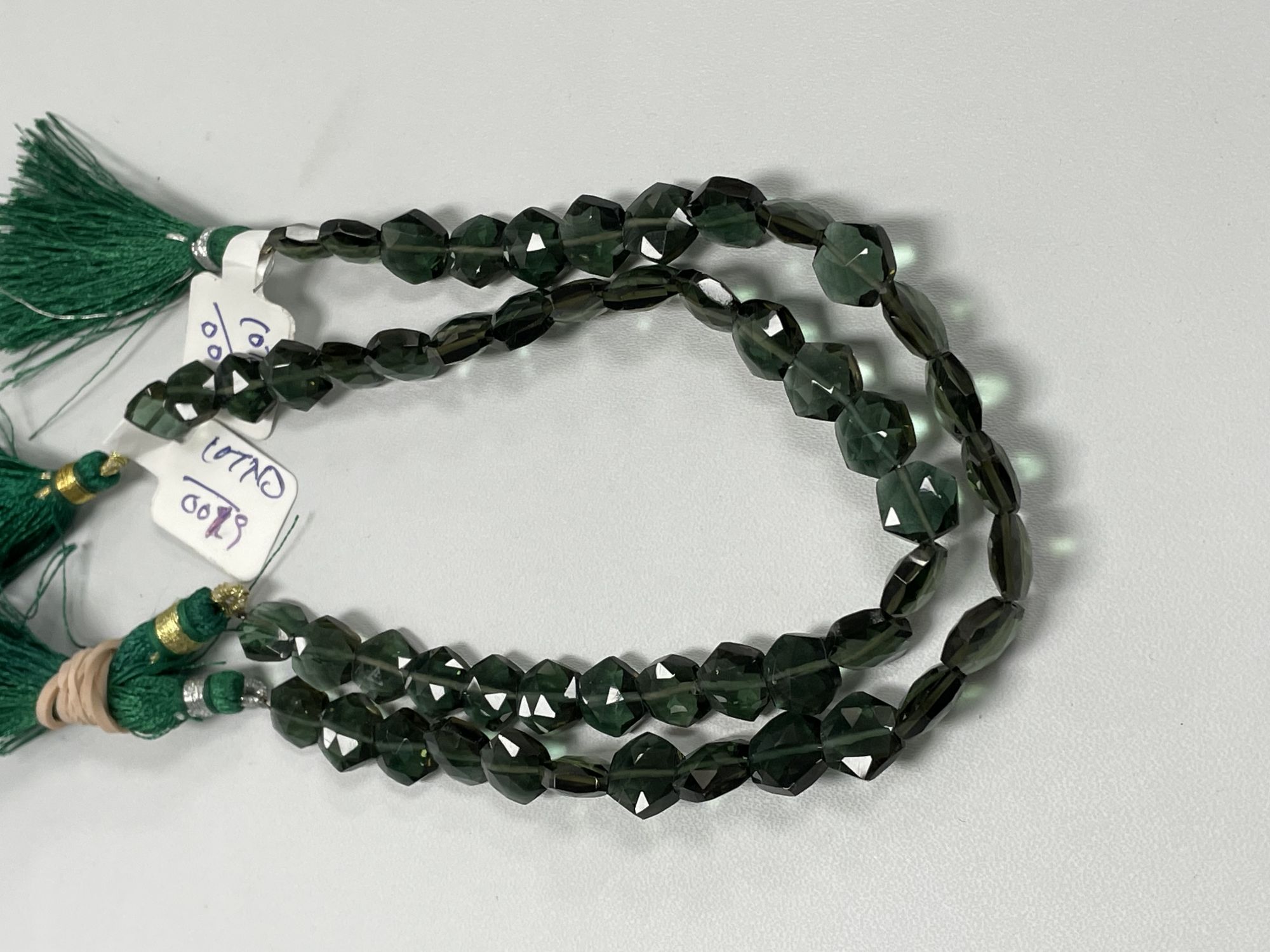 Forest Green Hydro Quartz Hexagon Faceted