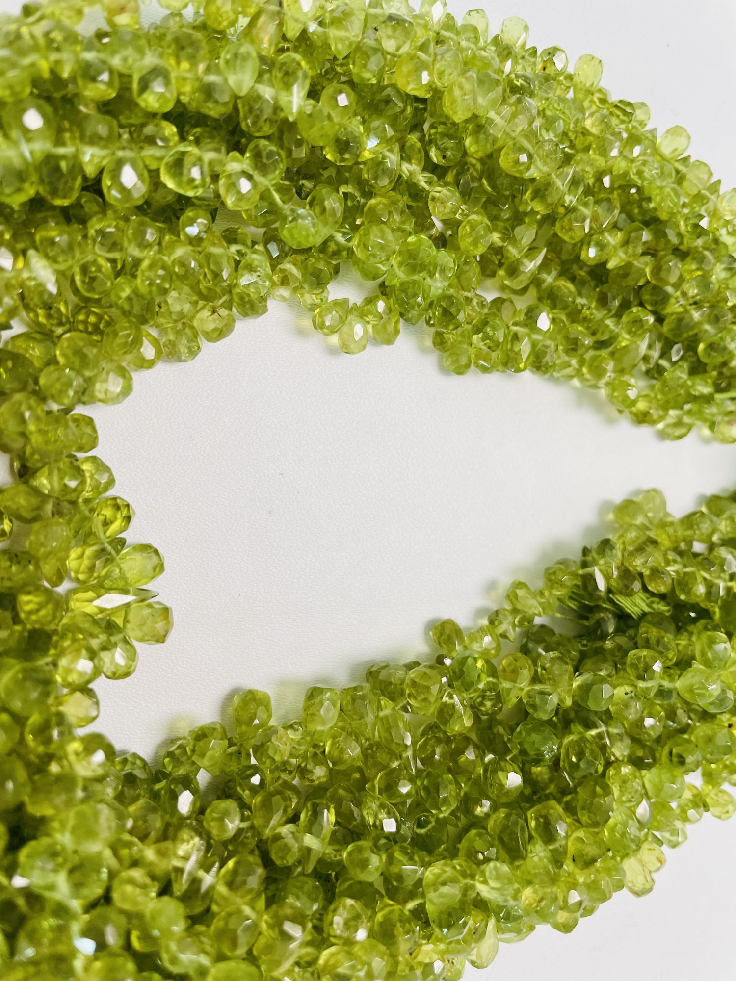 Peridot Drop Faceted