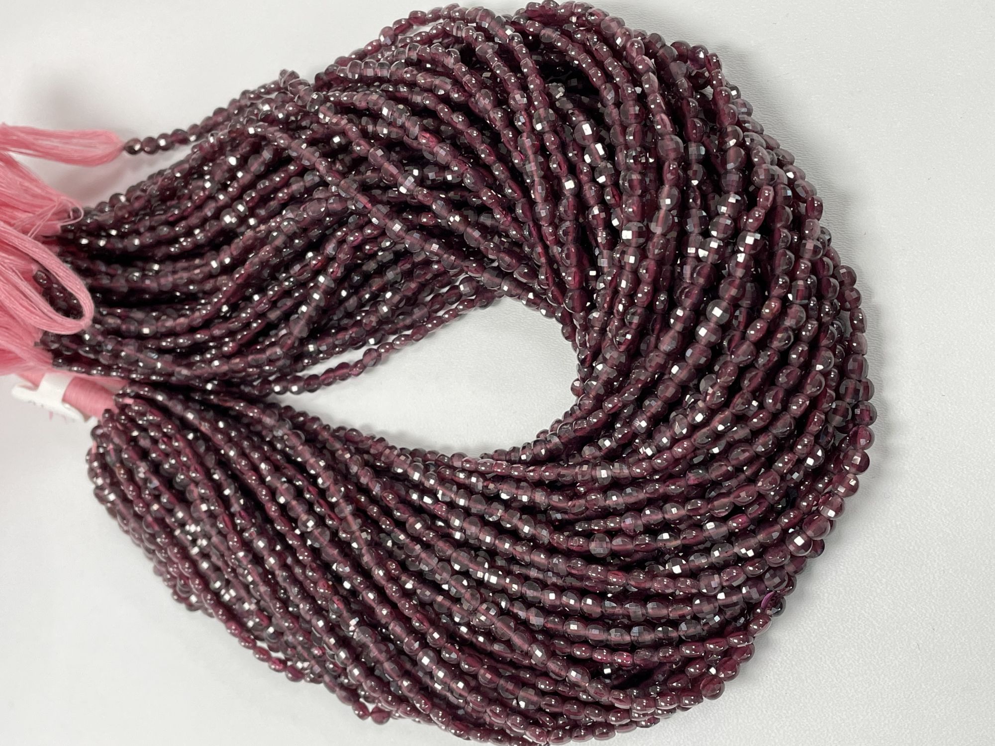 Garnet Coin Faceted