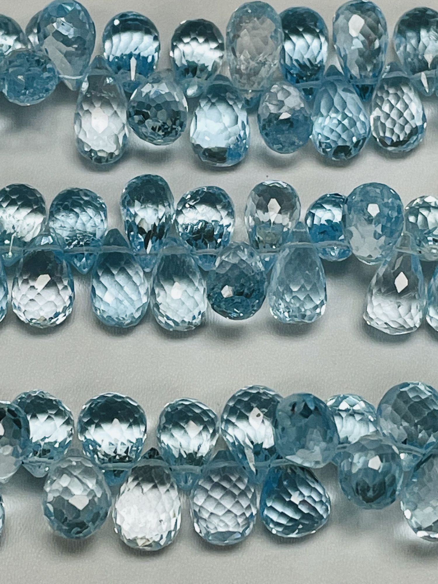 Sky Blue Topaz Drop Faceted