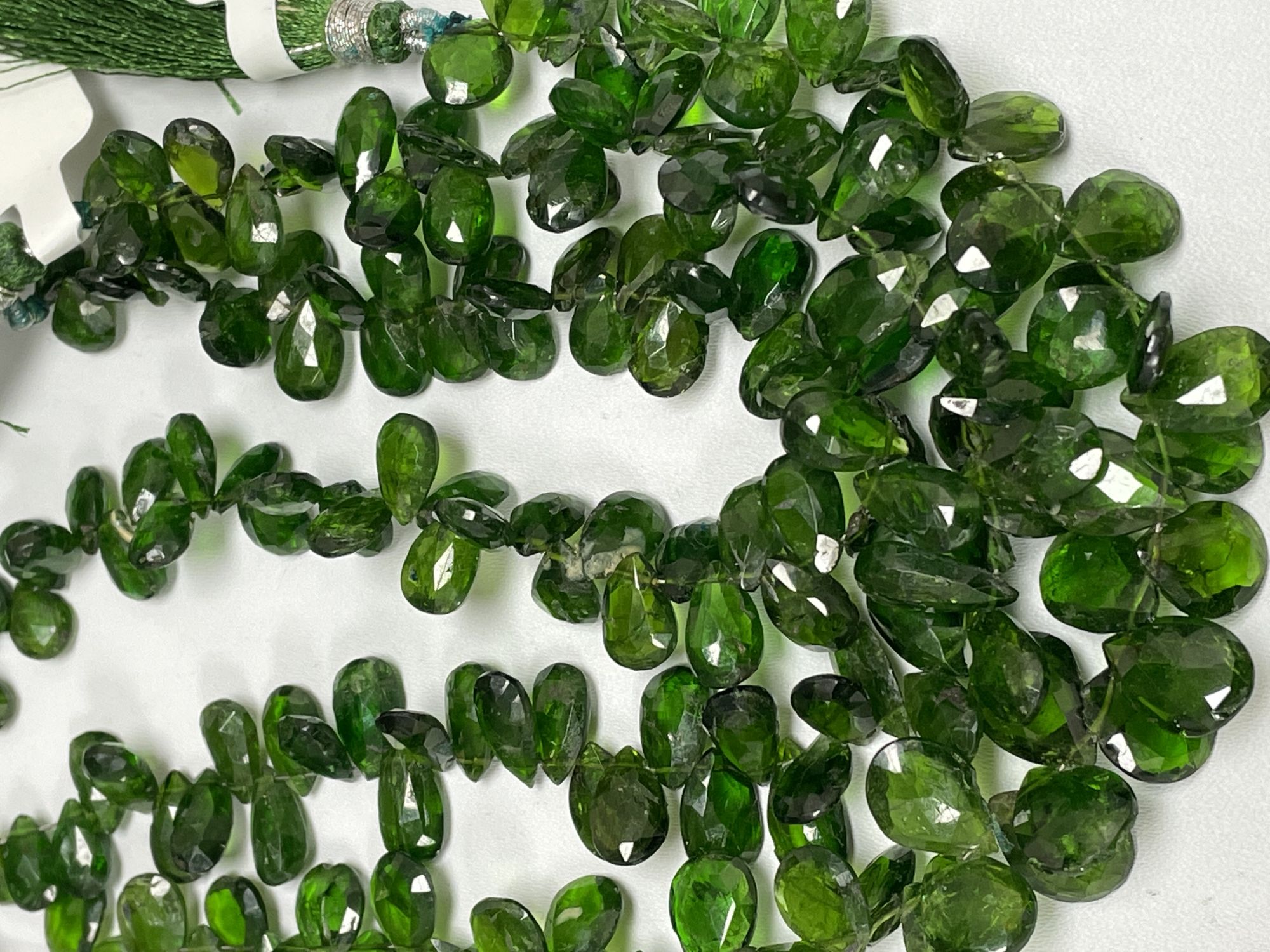 Chrome Diopside Pear Faceted