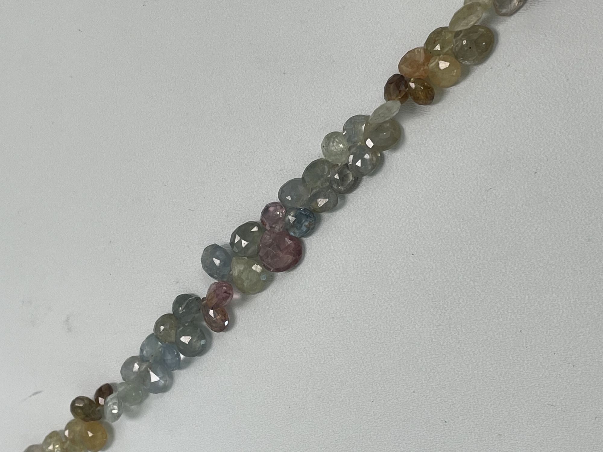 Multi Color Sapphire Heart Faceted