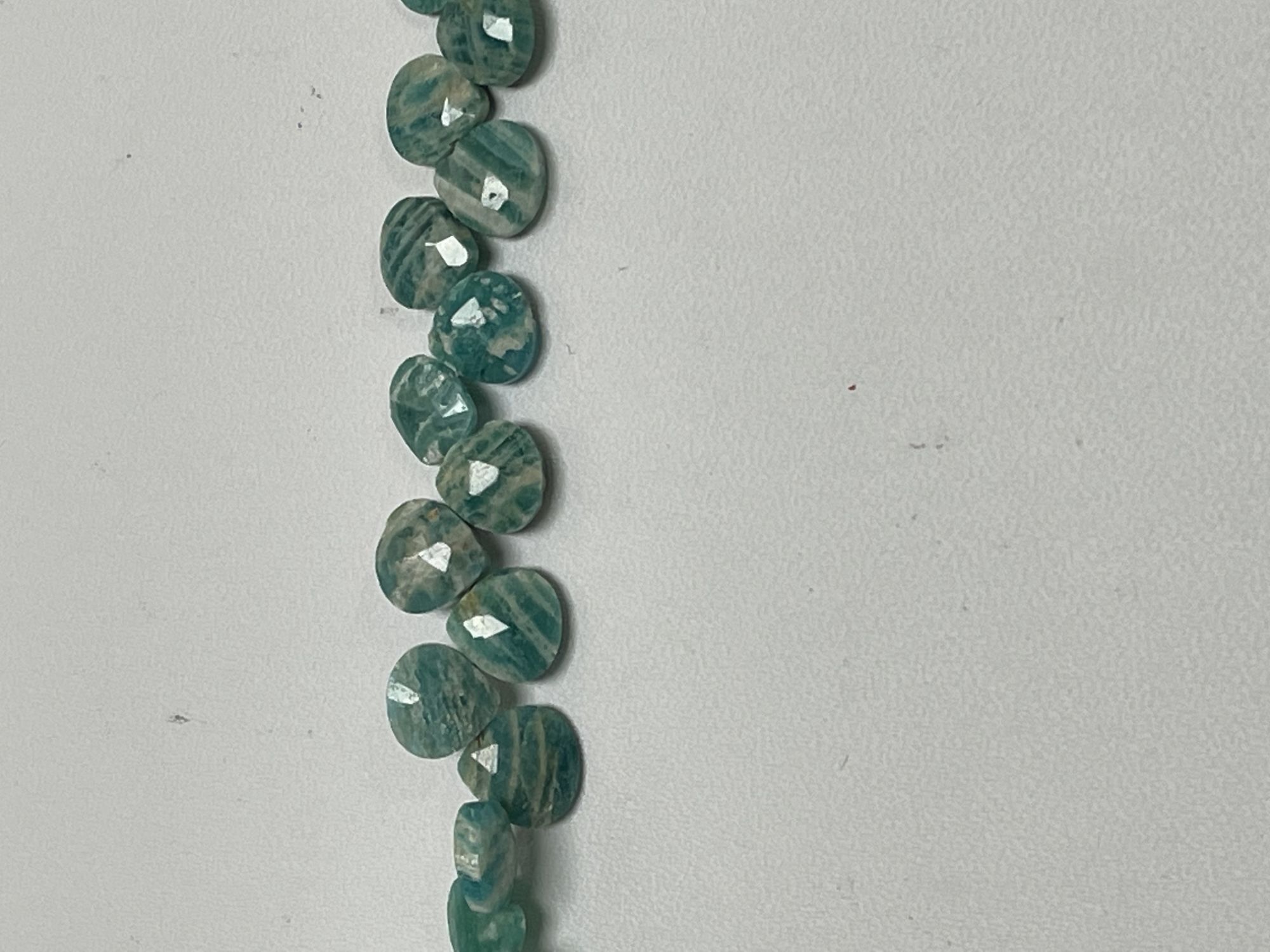 Amazonite Heart Faceted