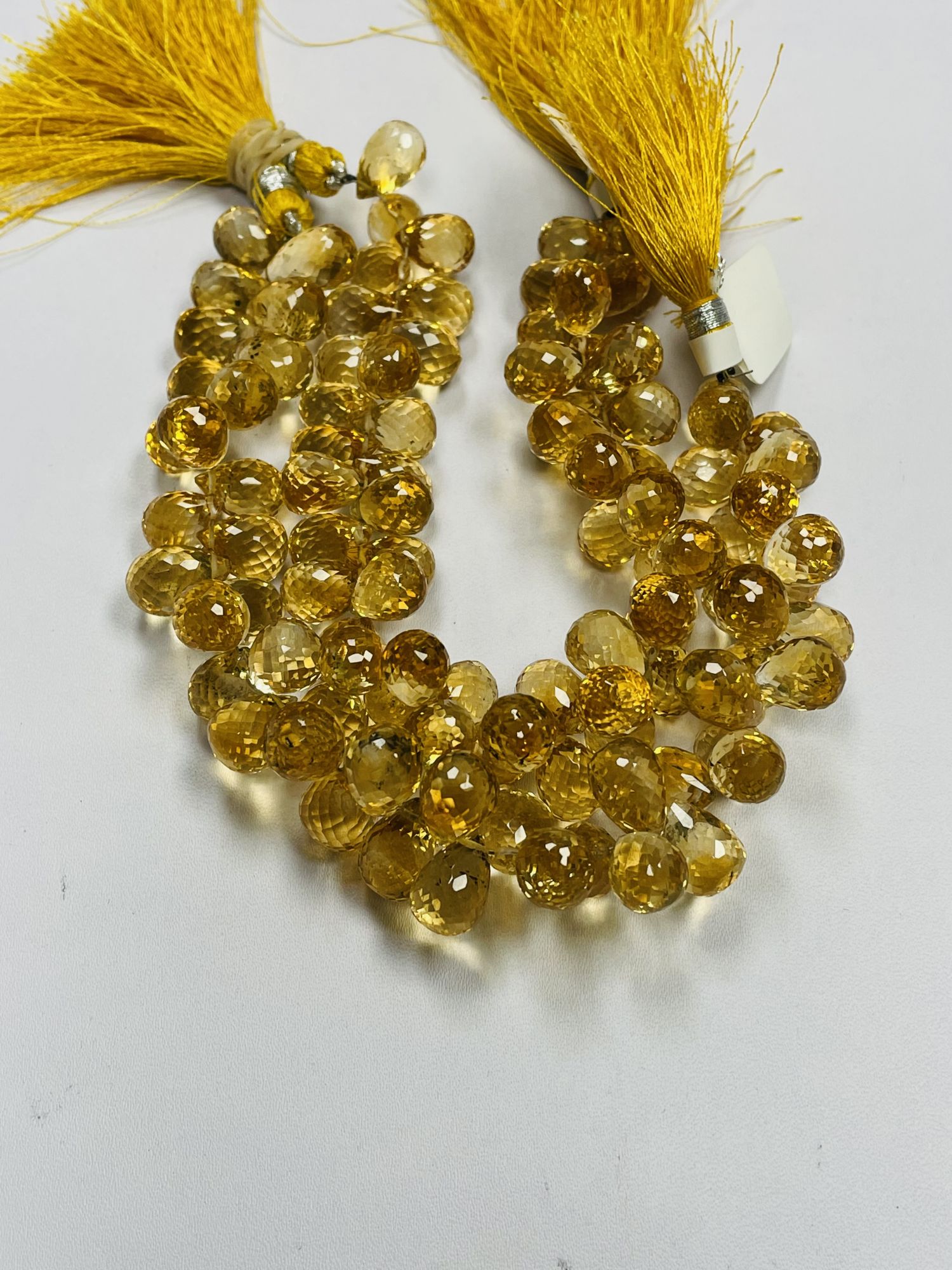 Citrine Drop Faceted