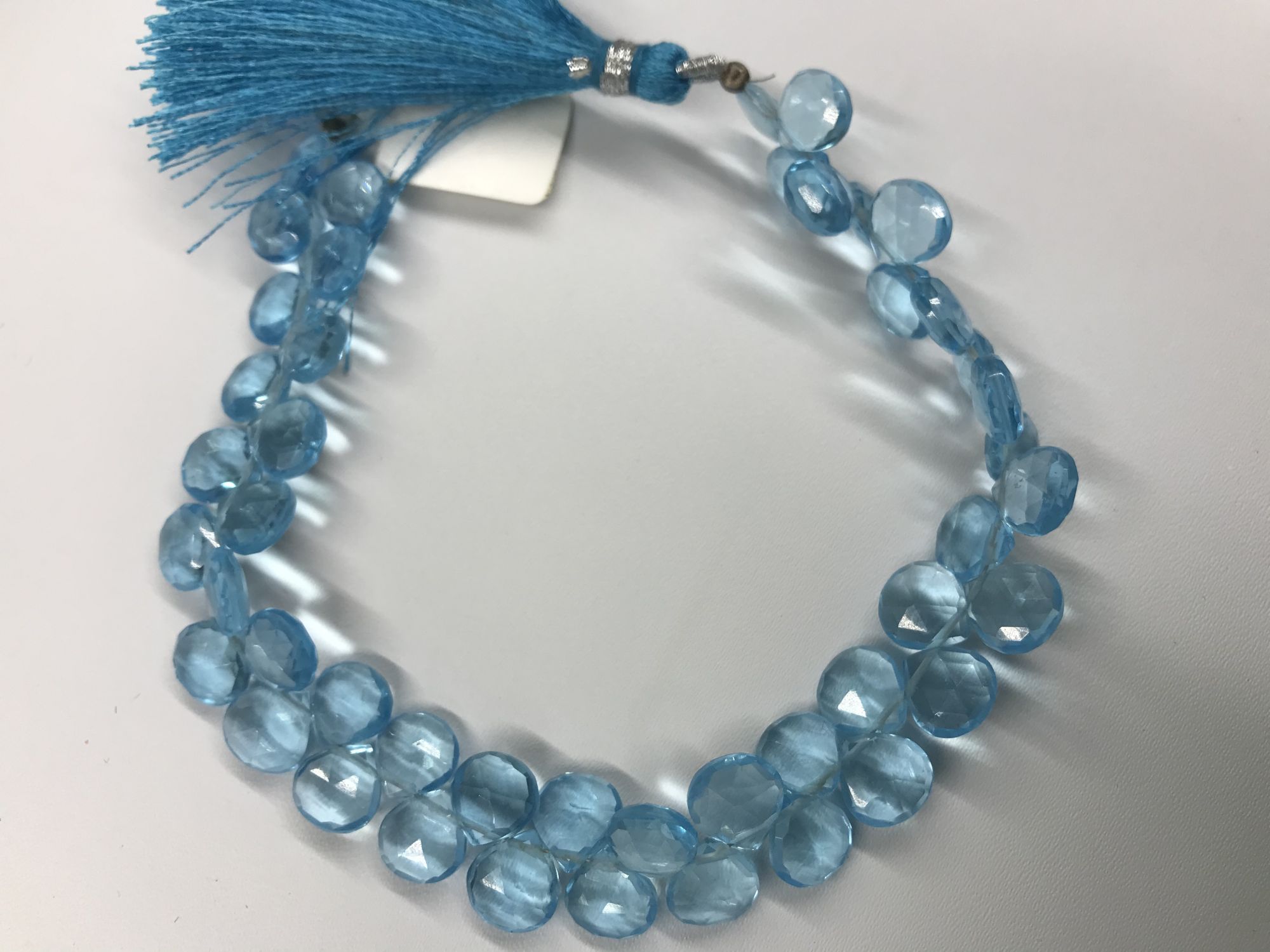 Sky Blue Hydro Quartz Hearts