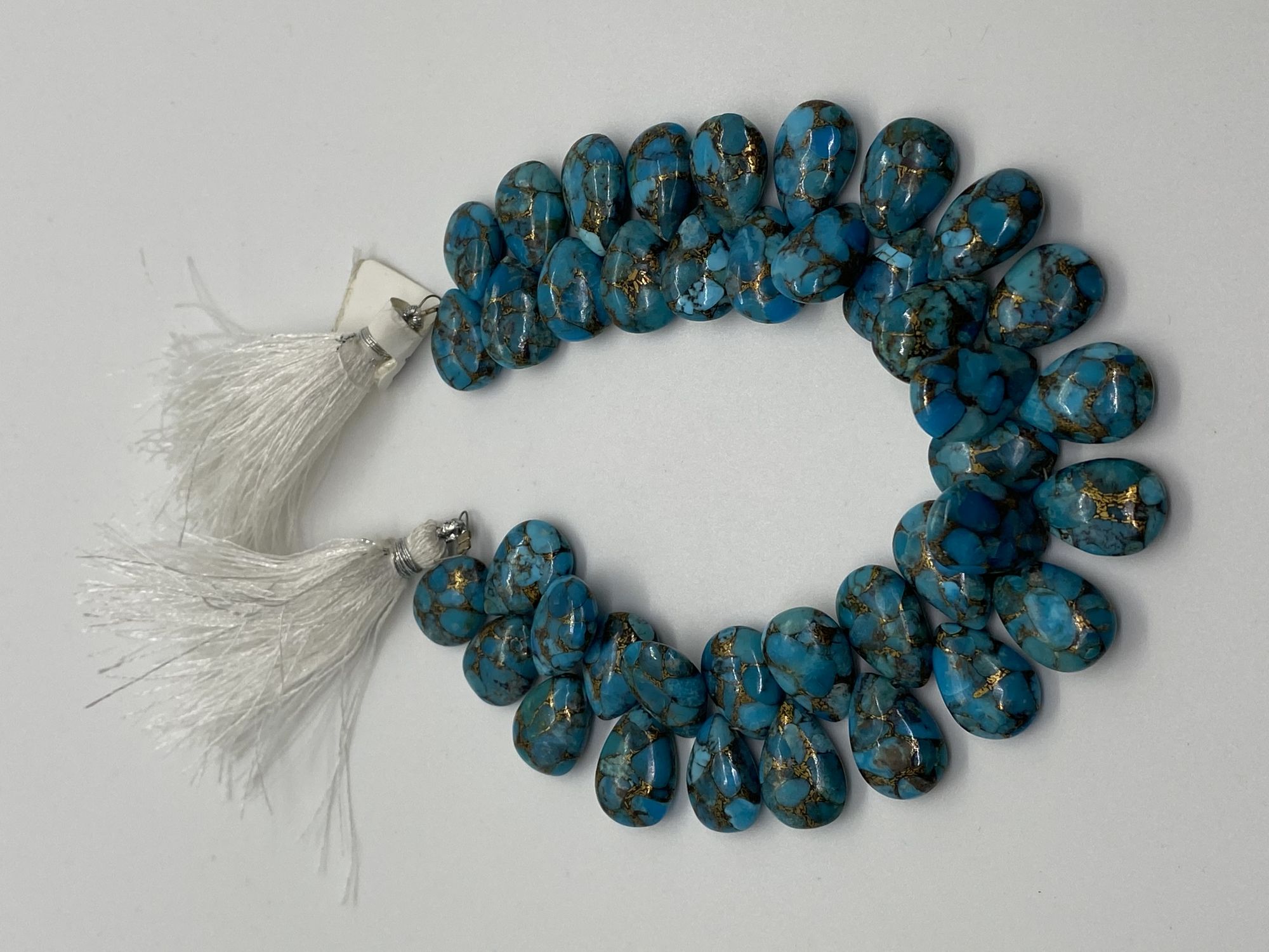 Turquoise Pears with Copper Infused