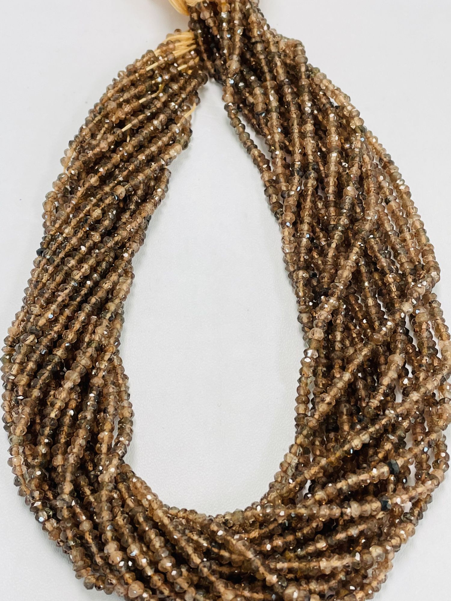 Andalusite Rondelle Faceted