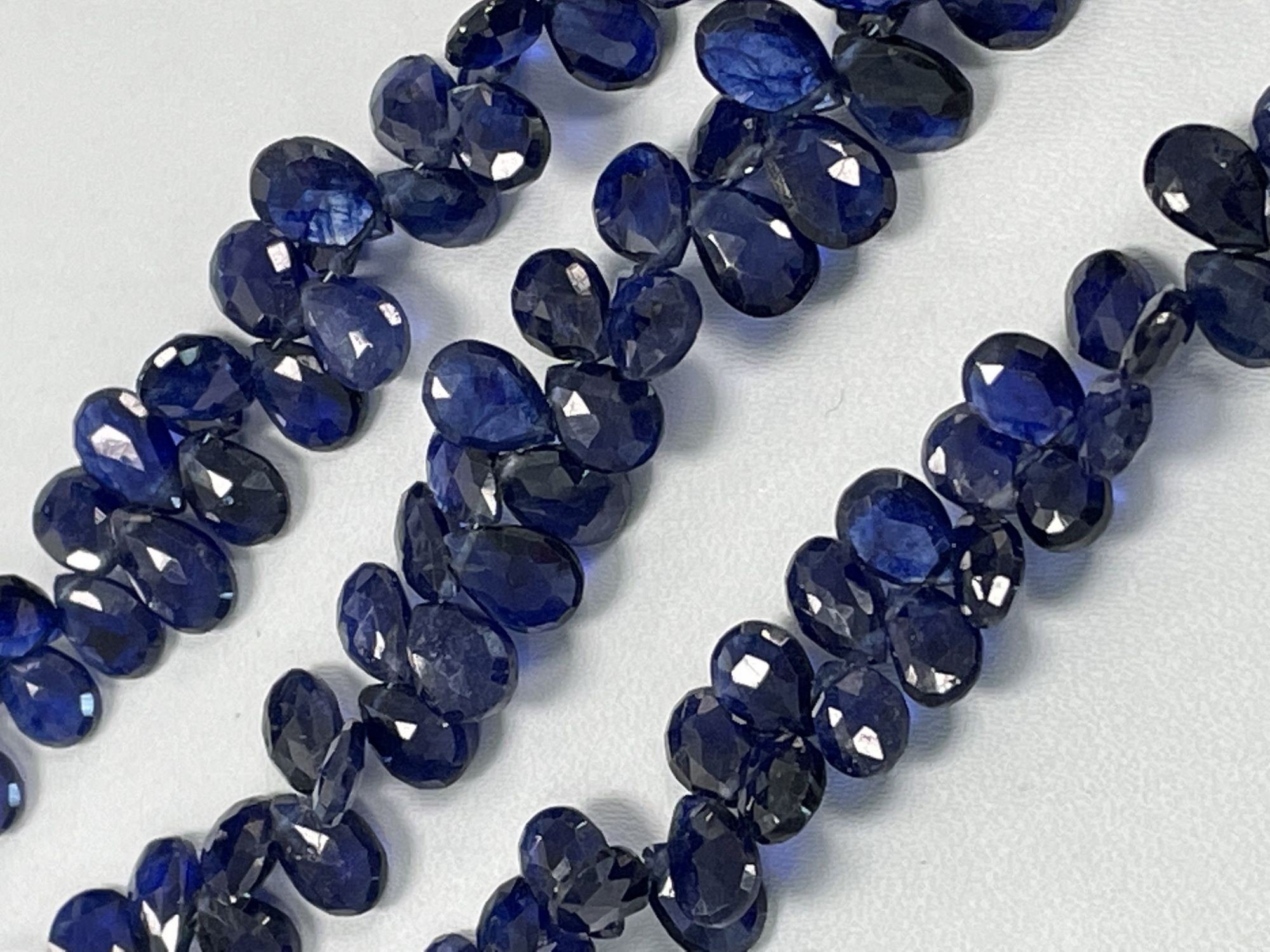 Blue Sapphire Pear Faceted