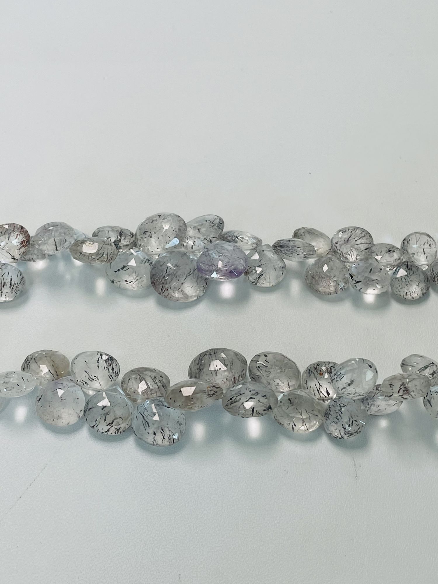 Moss Amethyst Heart Faceted