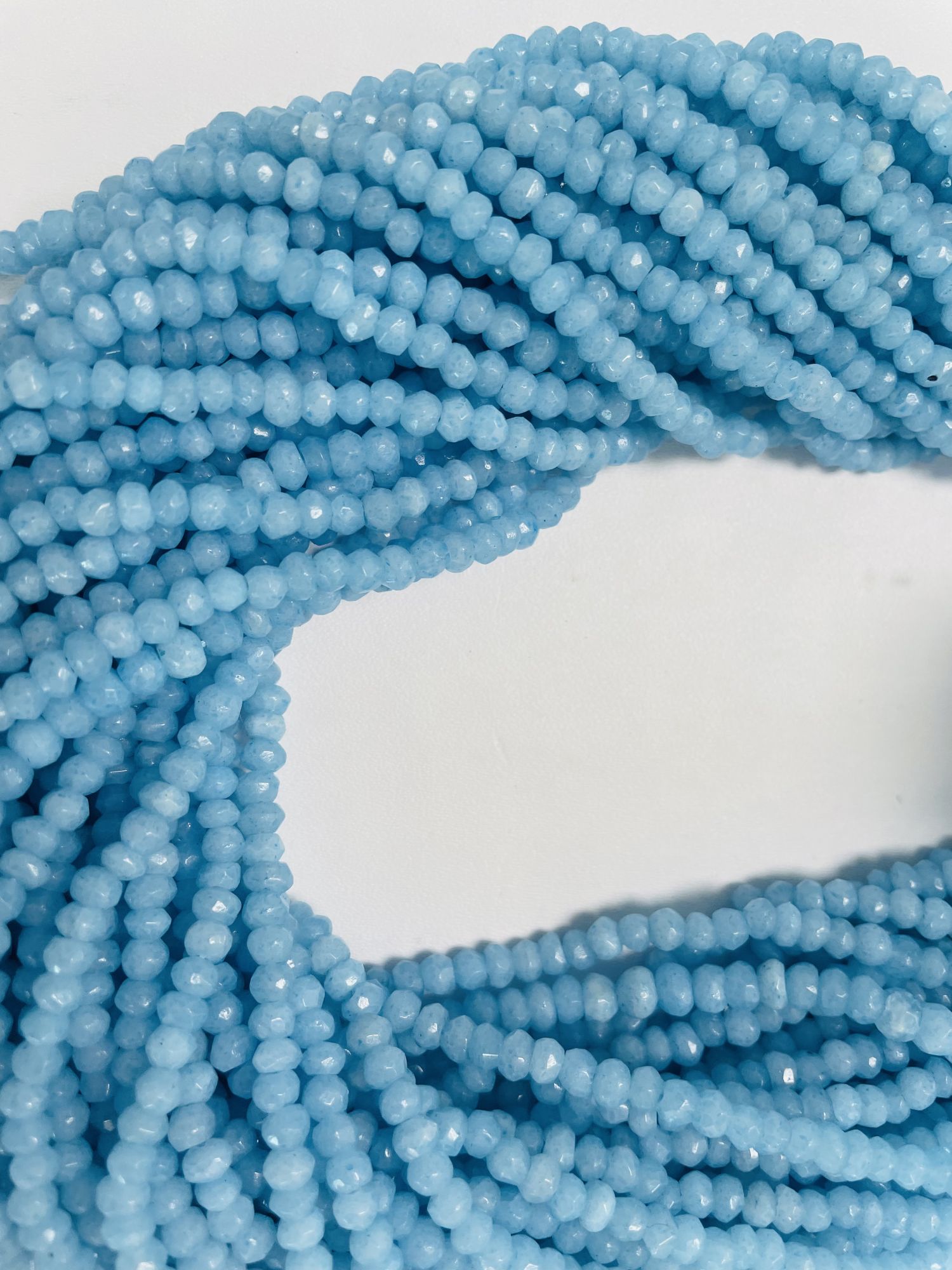 Dyed Opal Rondelle Faceted