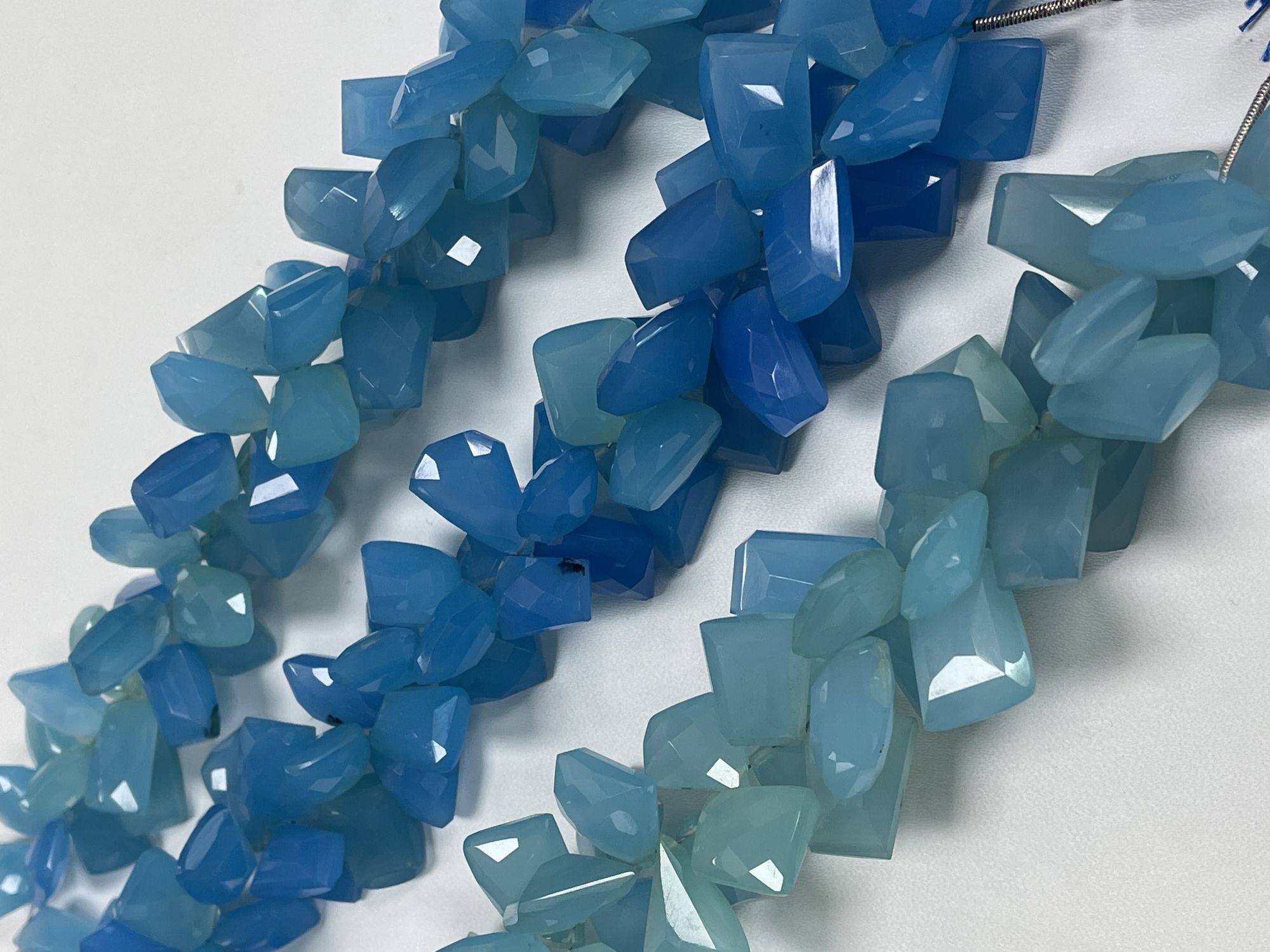 Blue Chalcedony Funky Cut Faceted