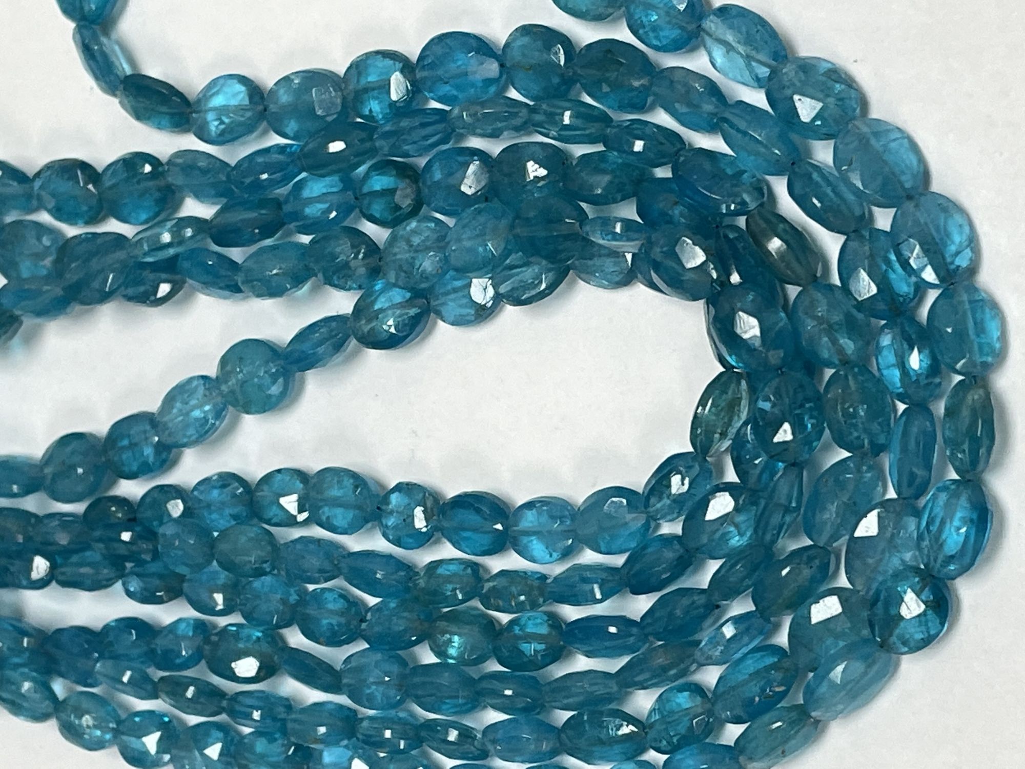 Blue Apatite Oval Faceted