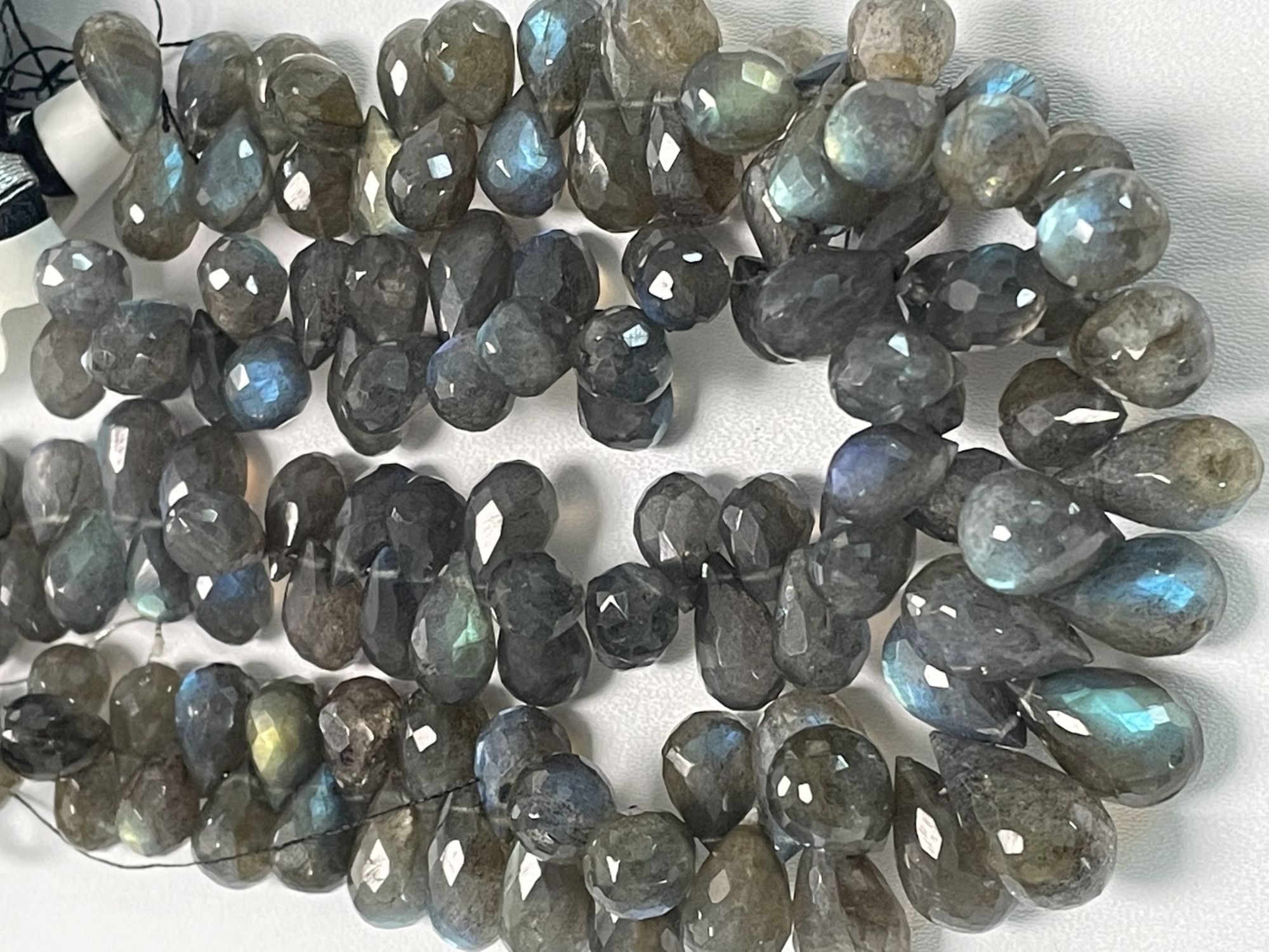 Labradorite Drop Faceted