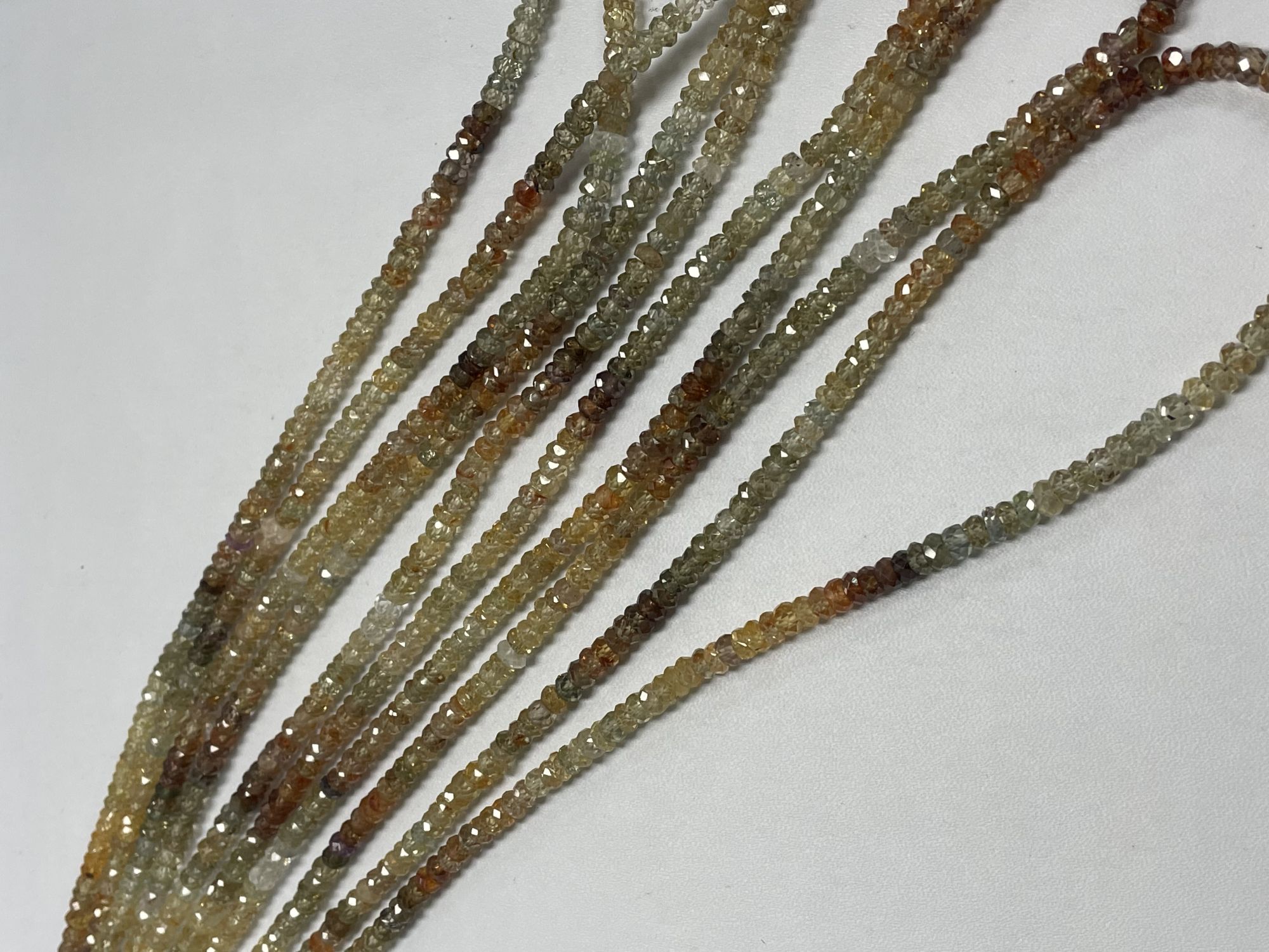 Multi Zircon Rondelle Faceted