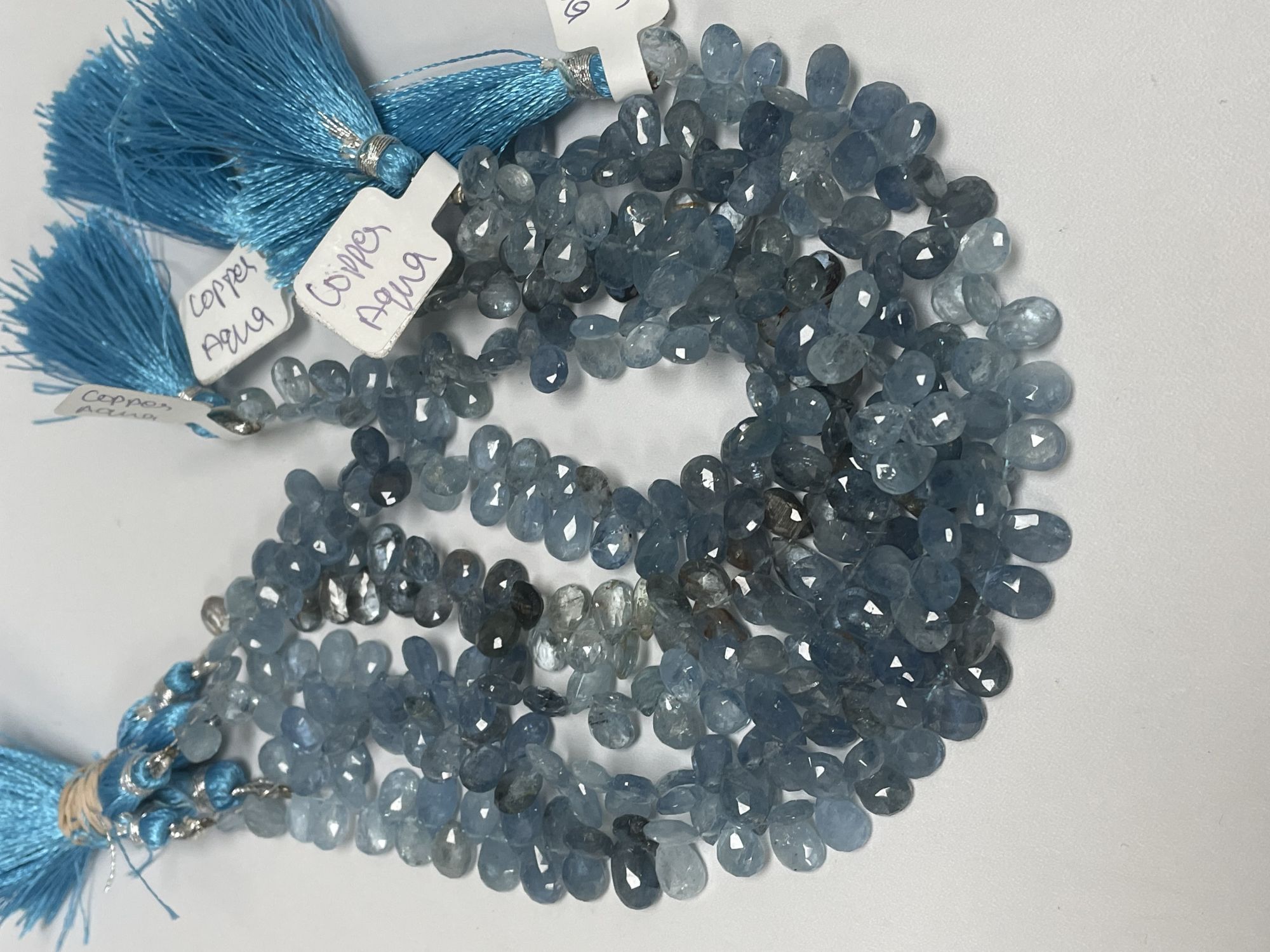 Aquamarine Pear Faceted