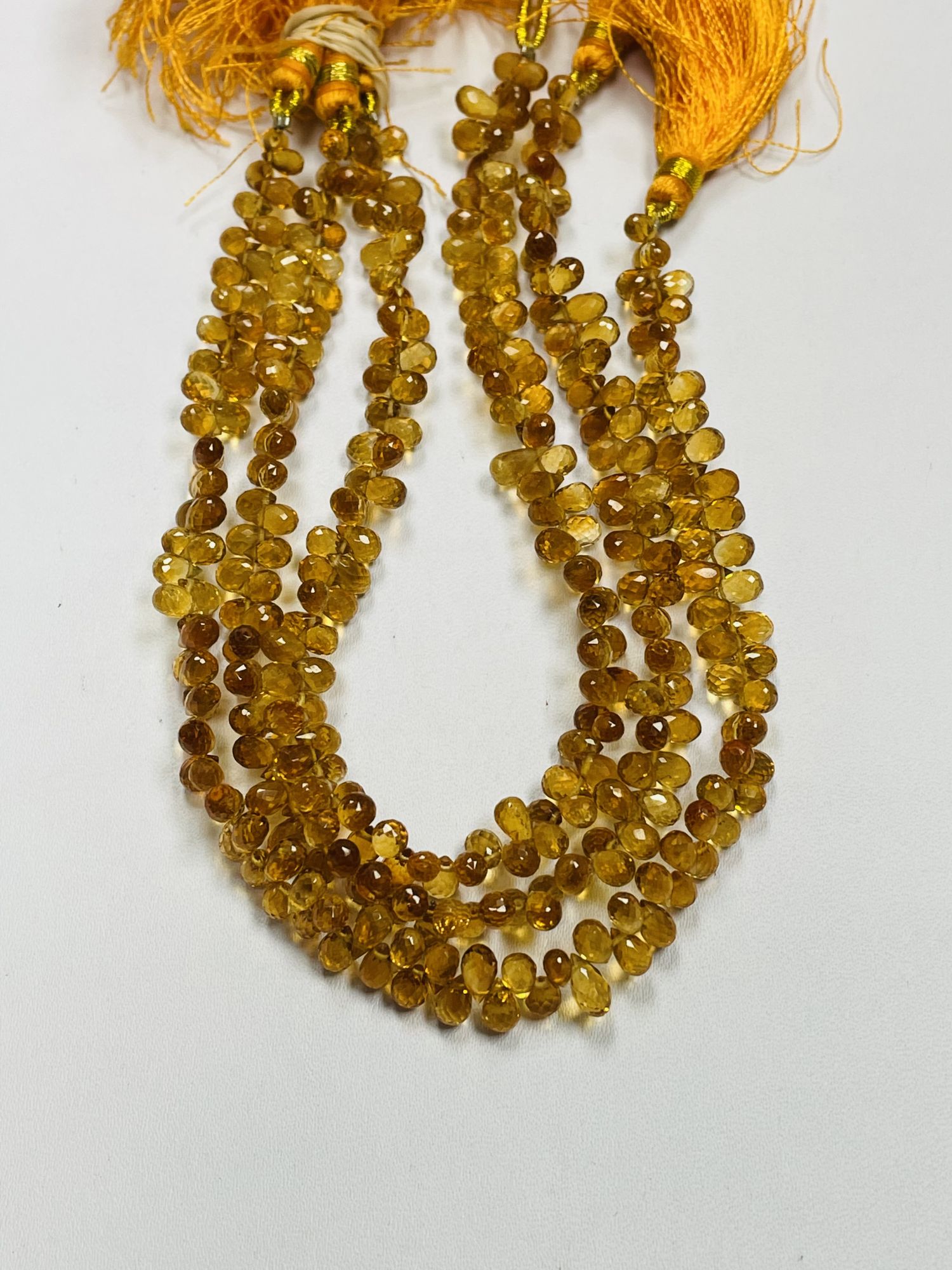 Citrine Drop Faceted