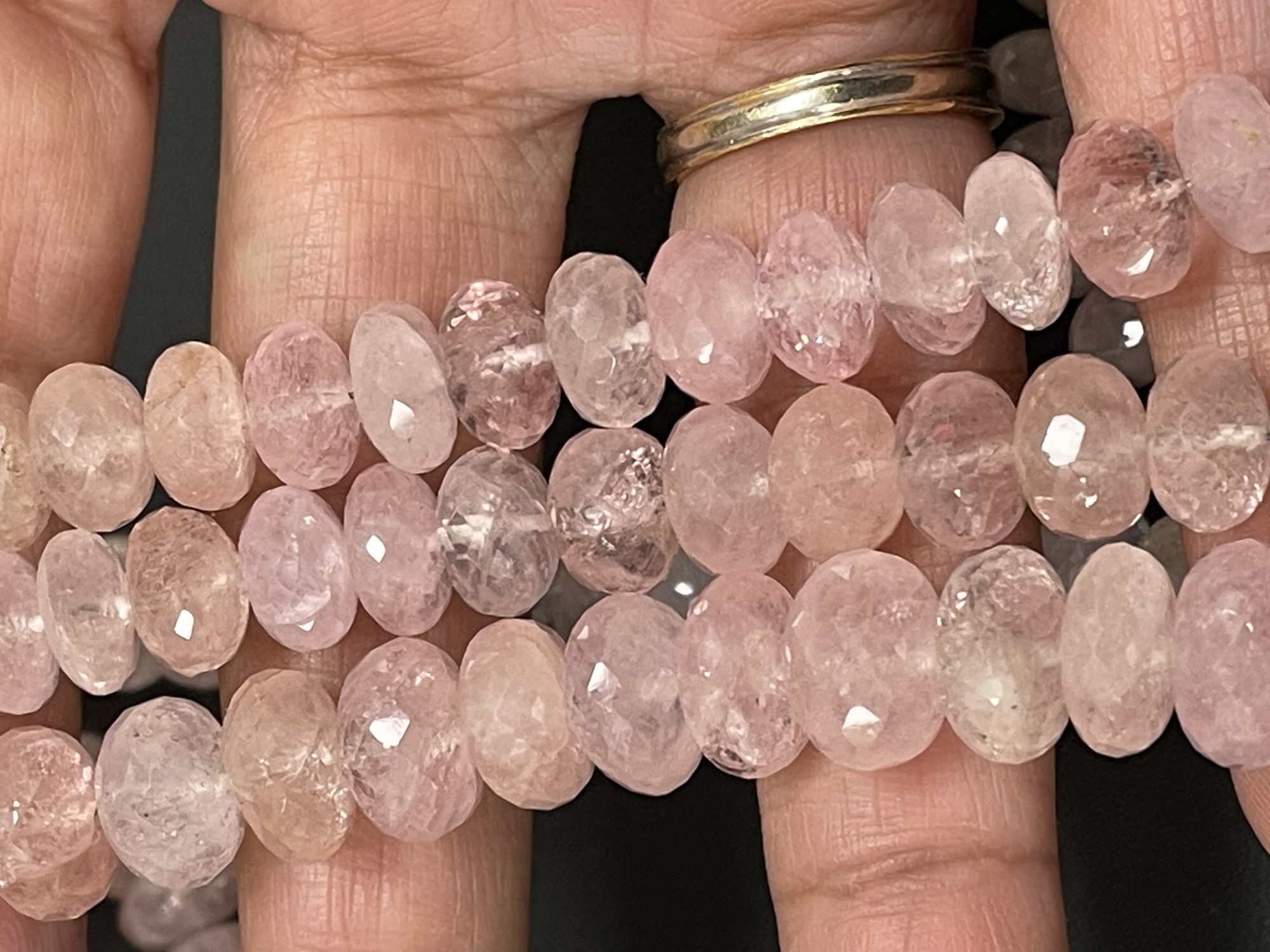 Morganite Rondelle Faceted