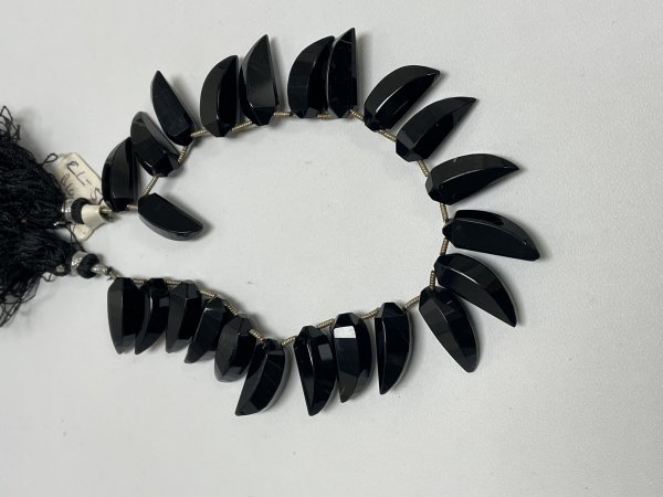 Black Spinel Okra Faceted