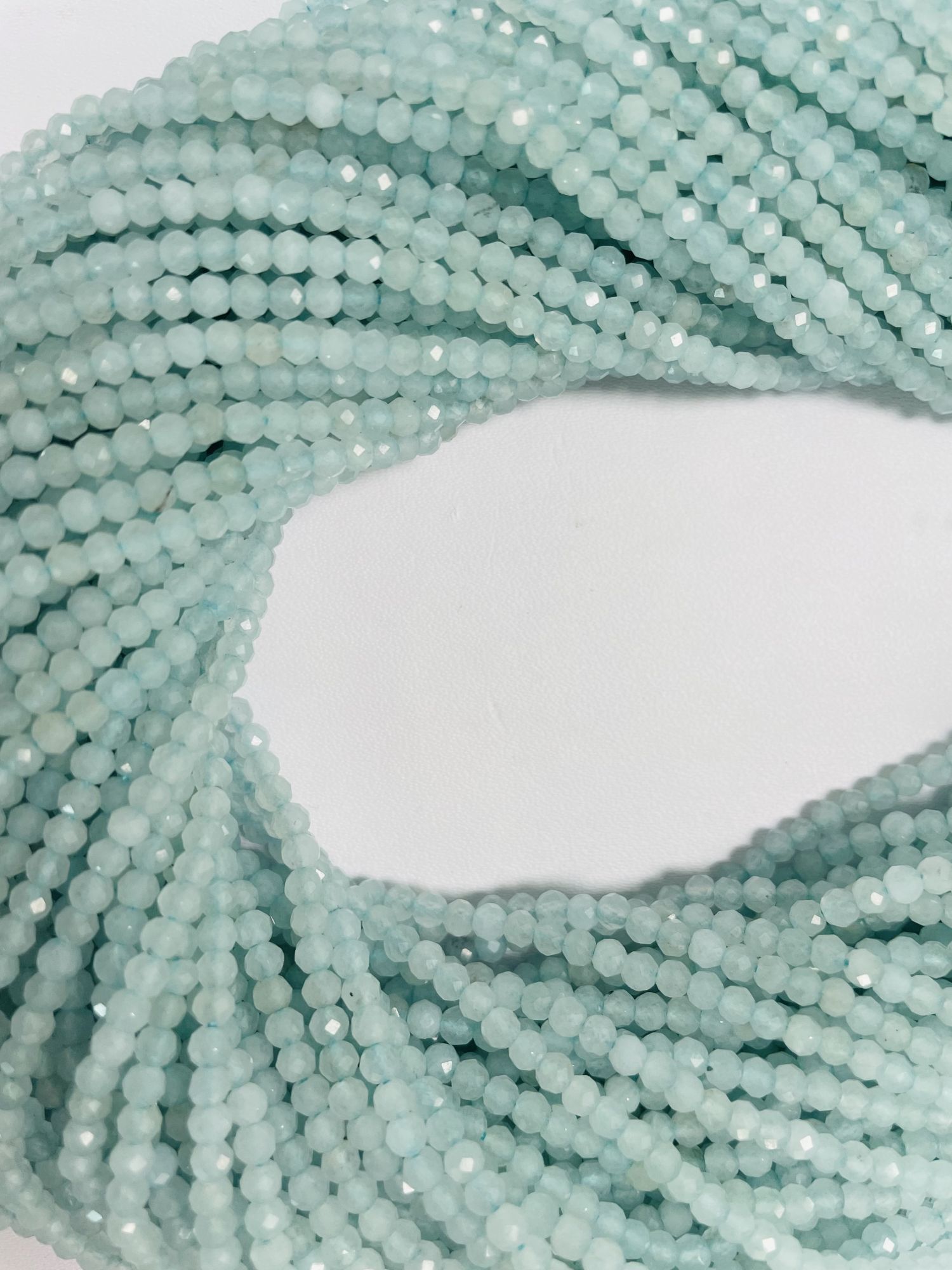 Natural Chalcedony Rondelle