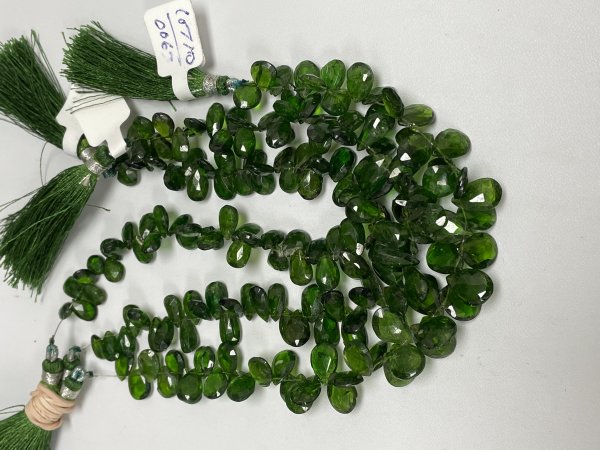 Chrome Diopside Pear Faceted
