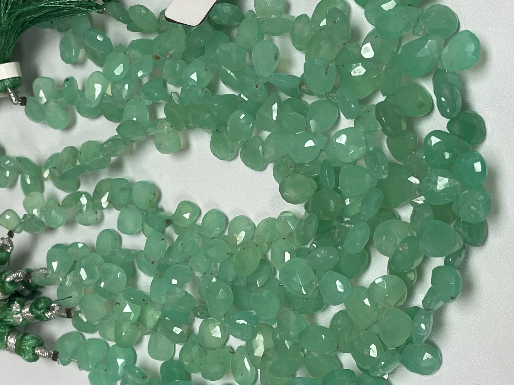 Chrysoprase Pear Faceted