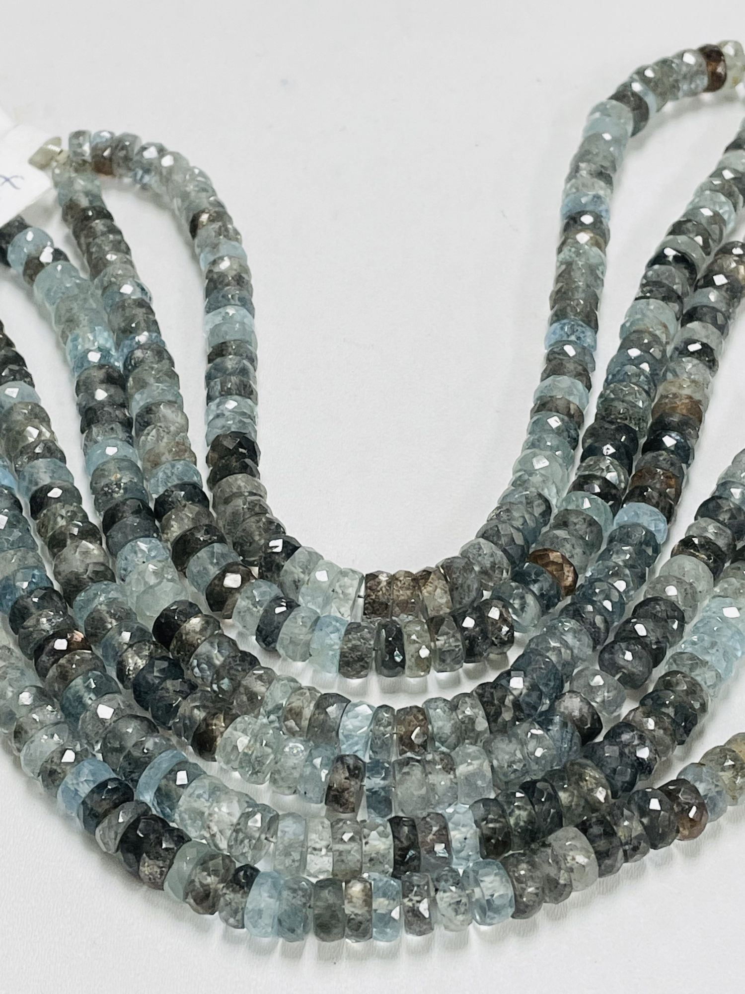 Copper Aquamarine Tire Faceted