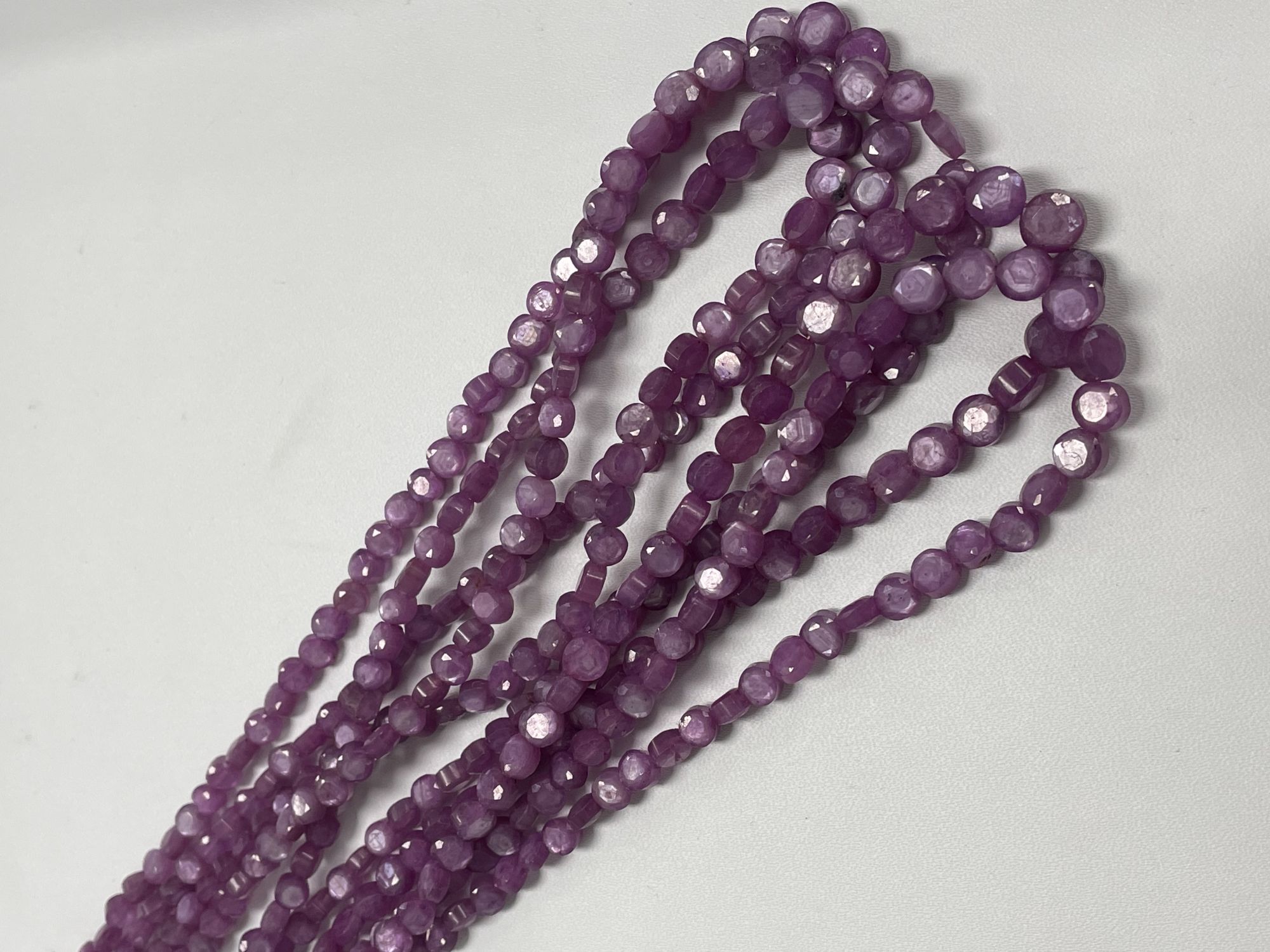 Star Ruby Coin Faceted