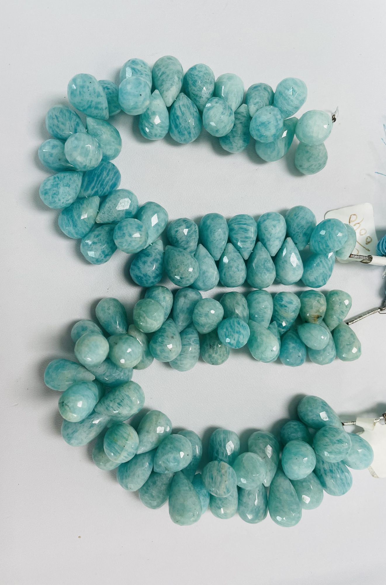 Amazonite Drops Faceted