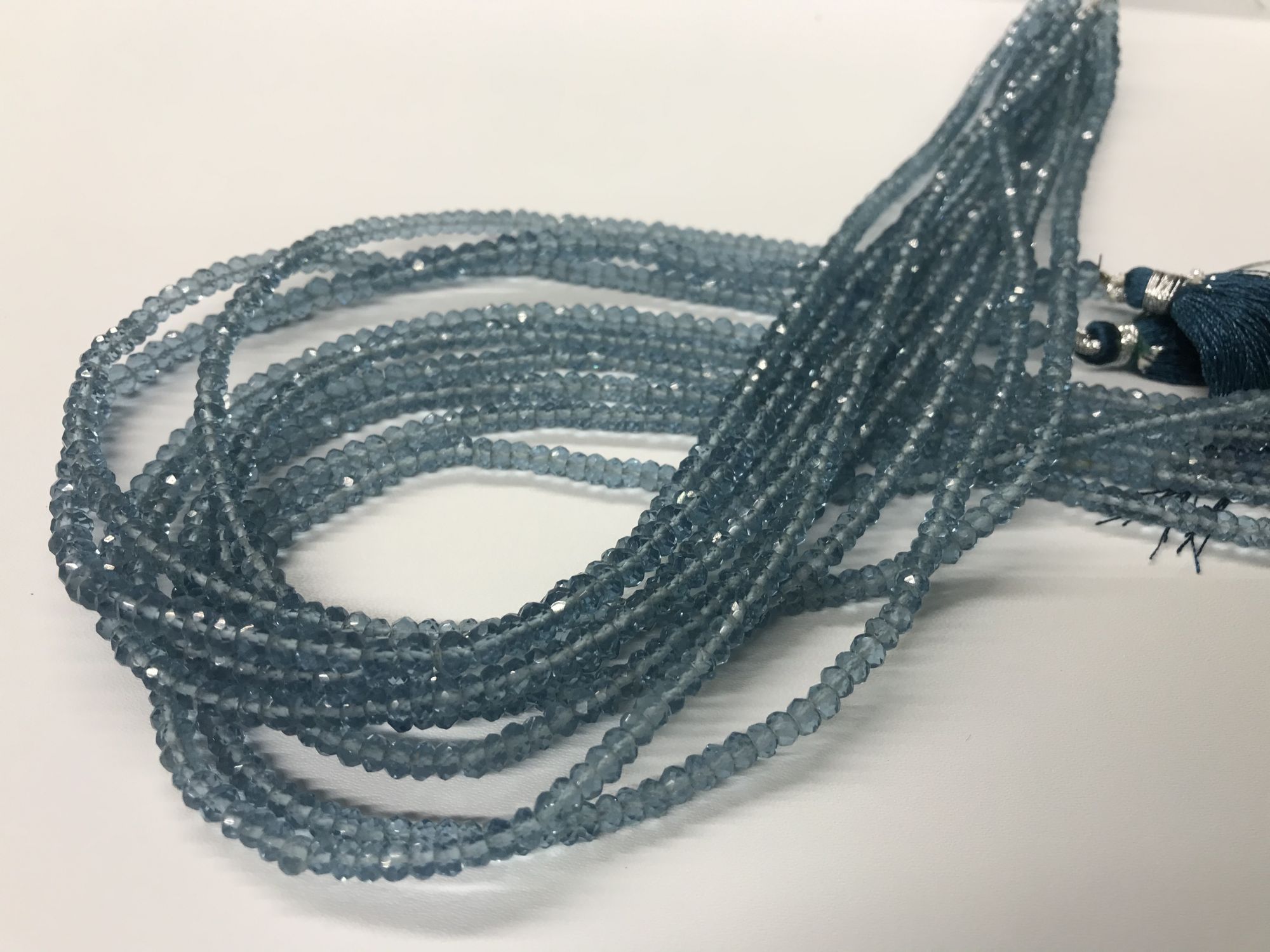 Hydro Quartz Rondelle Faceted