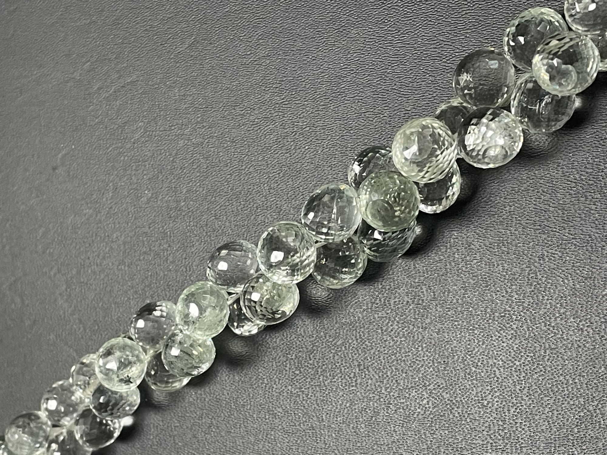 Green Amethyst Onion Faceted