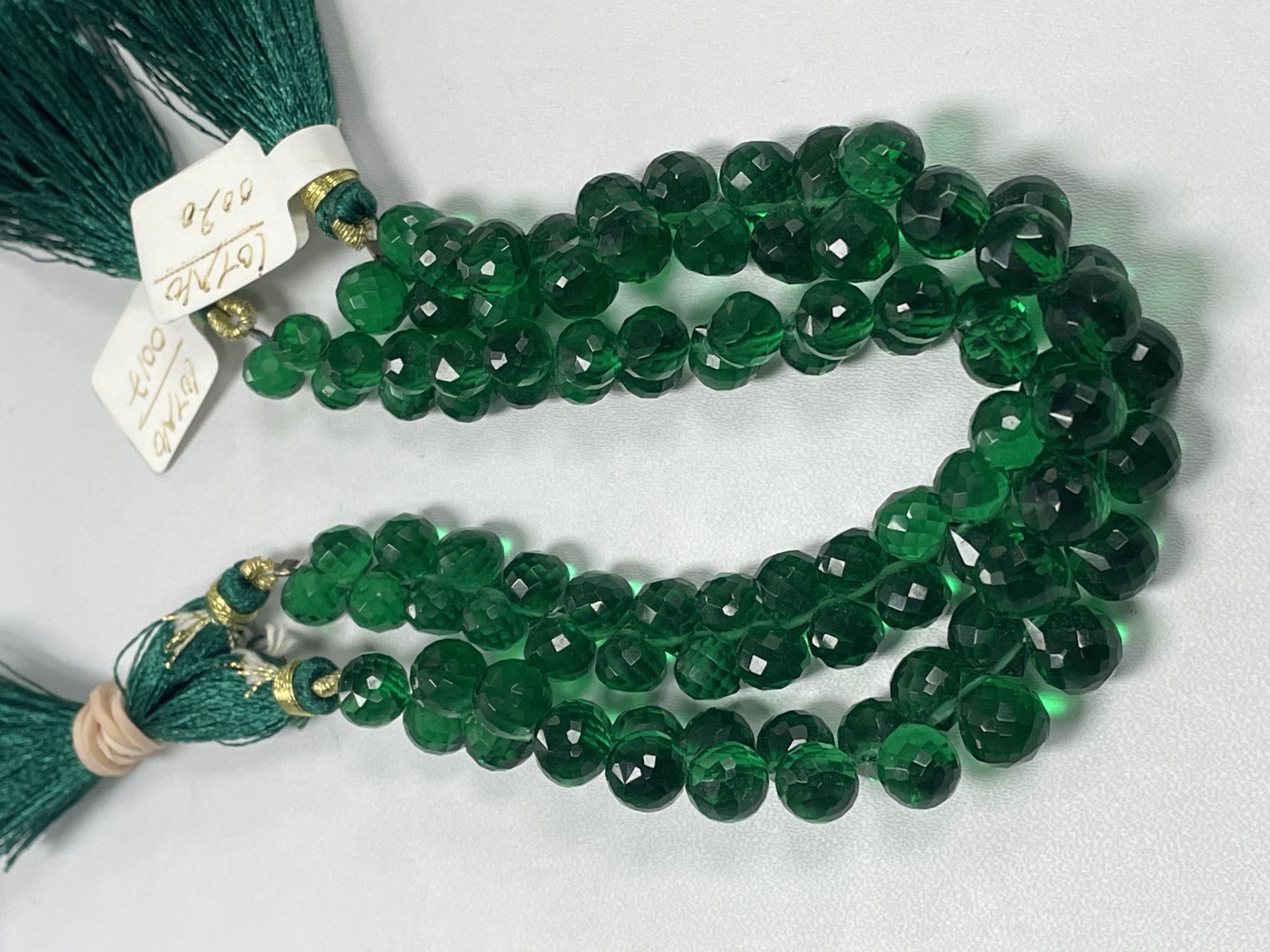 Green Hydro Quartz Onion Faceted