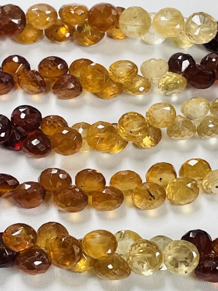 Shaded Hessonite Garnet Onions