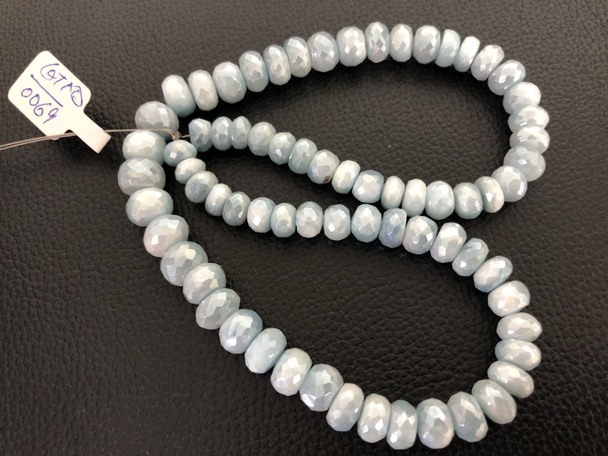 Coated Moonstone Rondelle