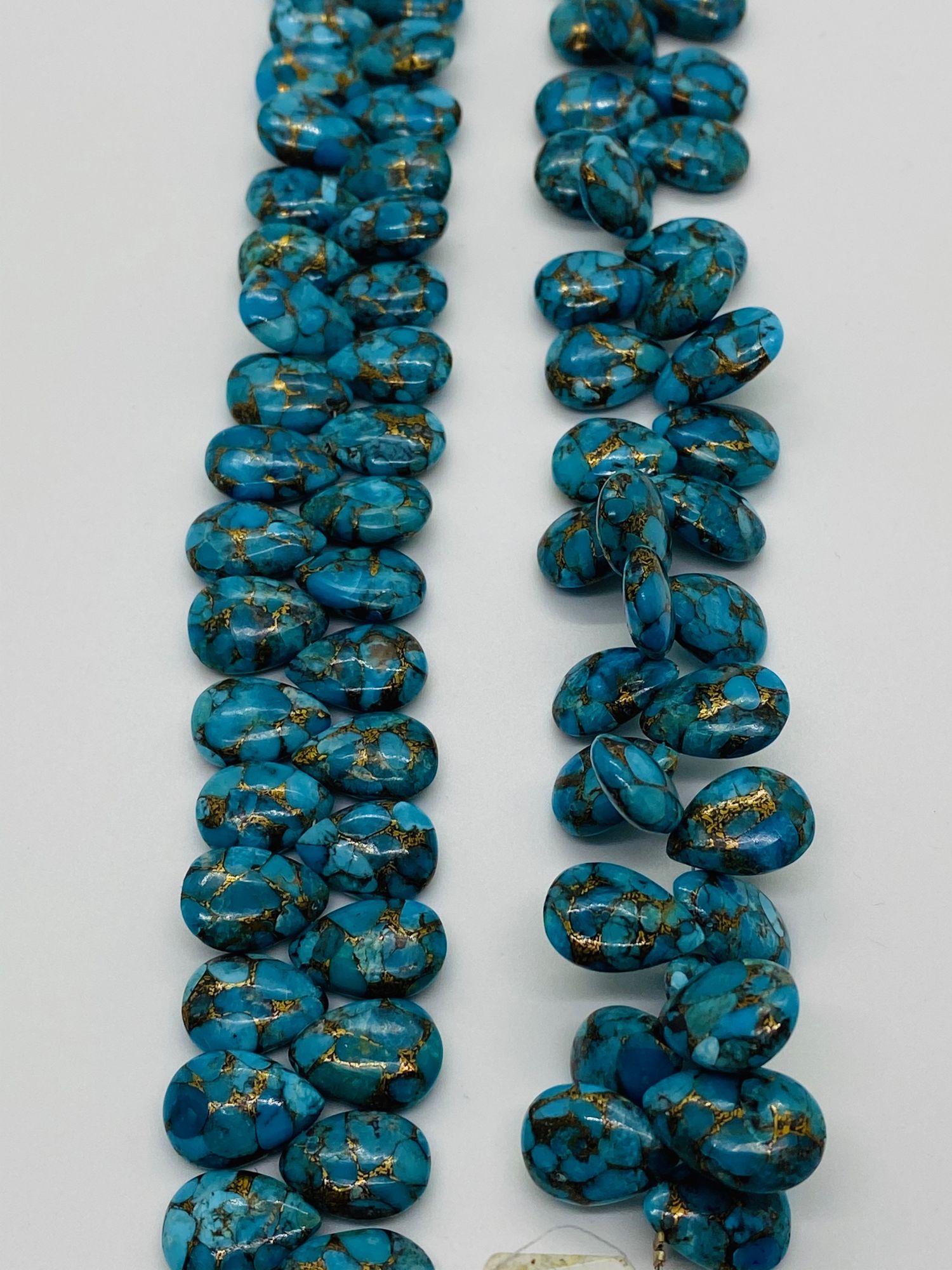 Turquoise Pears with Copper Infused