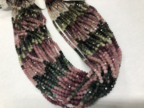 Watermelon Tourmaline Rounds Faceted