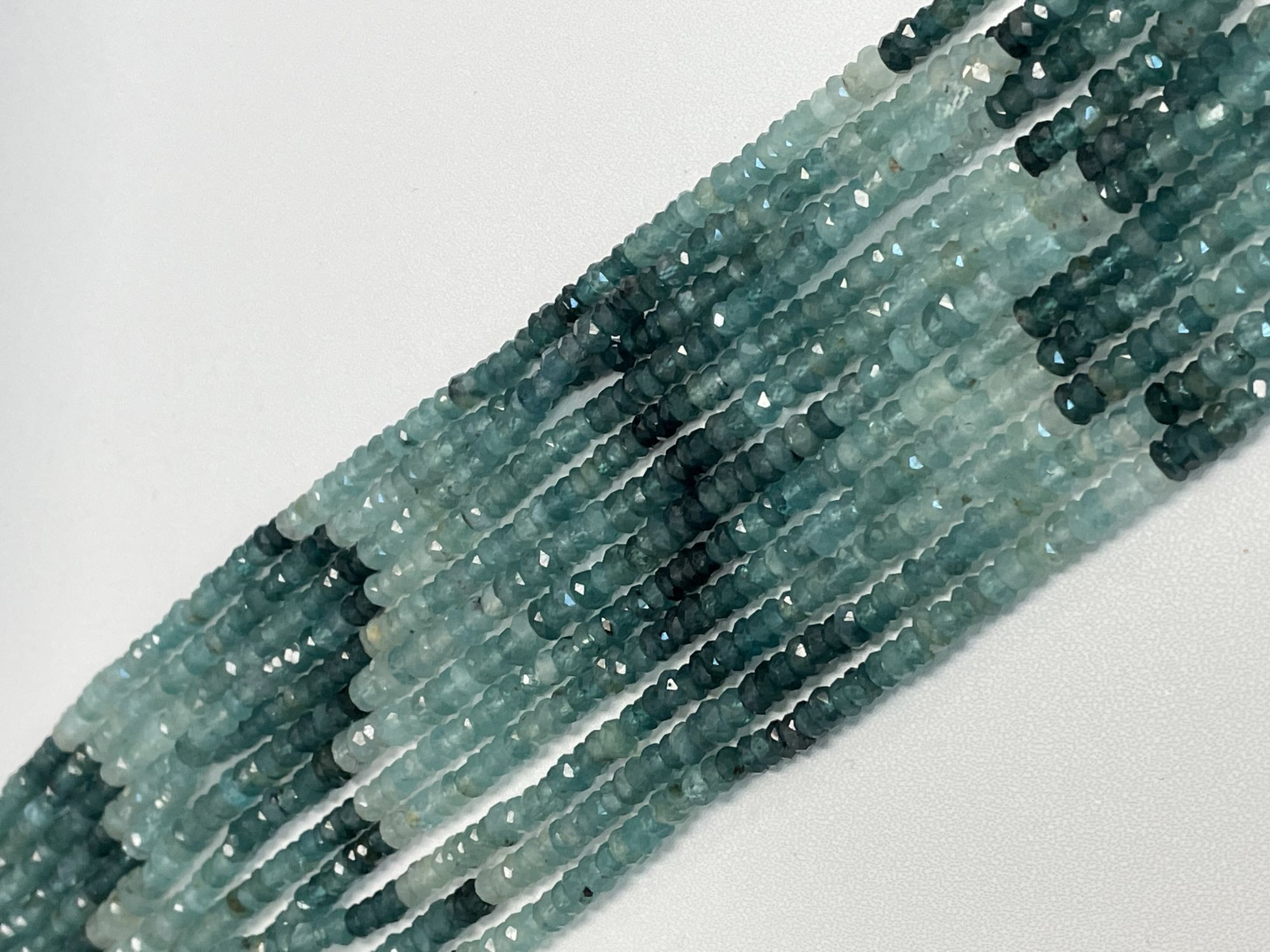 Grandidierite Rondelle Faceted