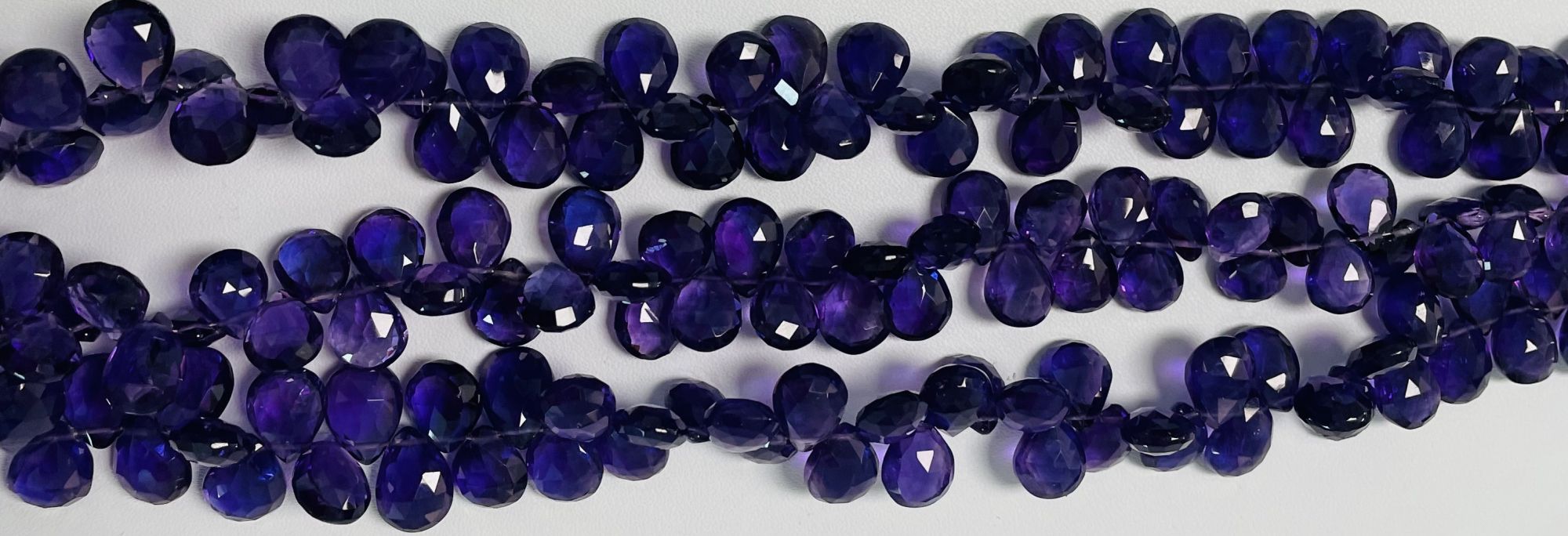 Purple Amethyst Pear Faceted