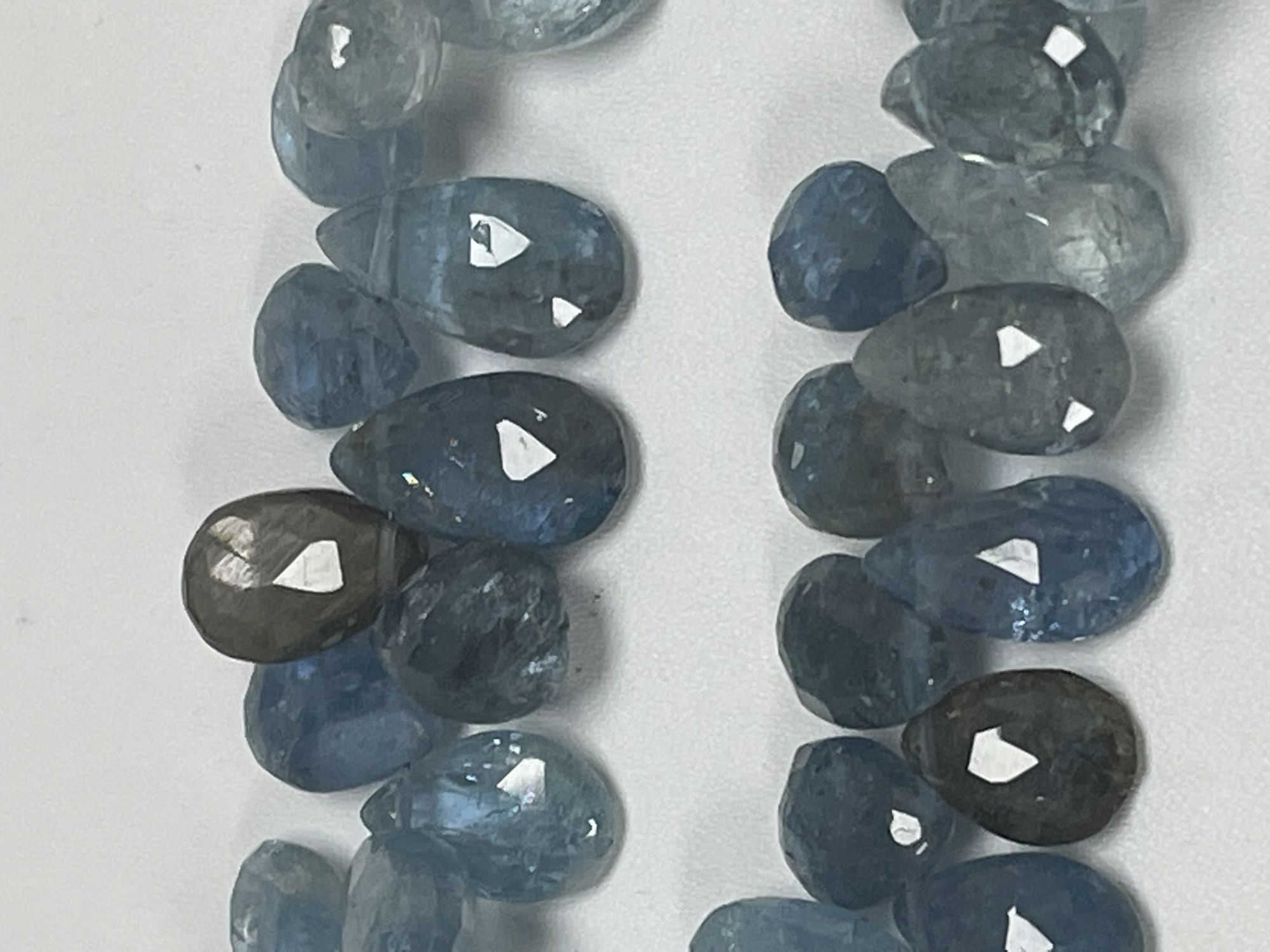 Aquamarine Pear Faceted