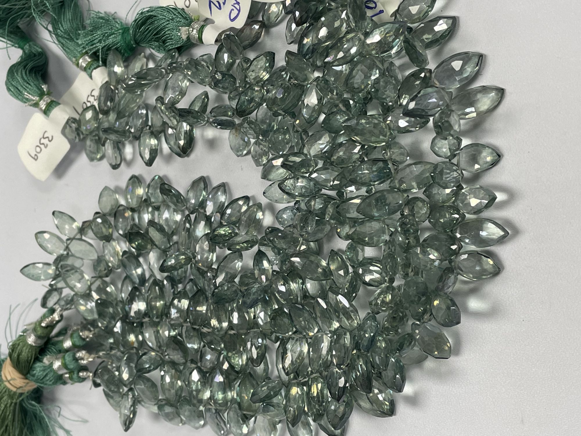 Green Mystic Quartz Marquise Faceted