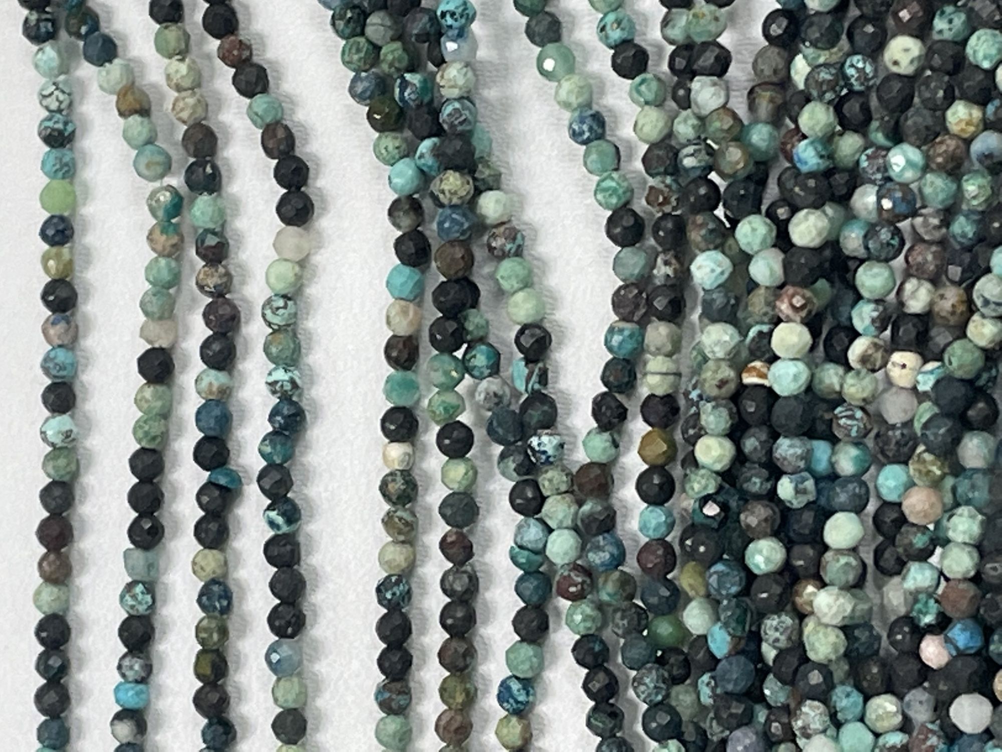 Chrysocolla Rondelle Faceted