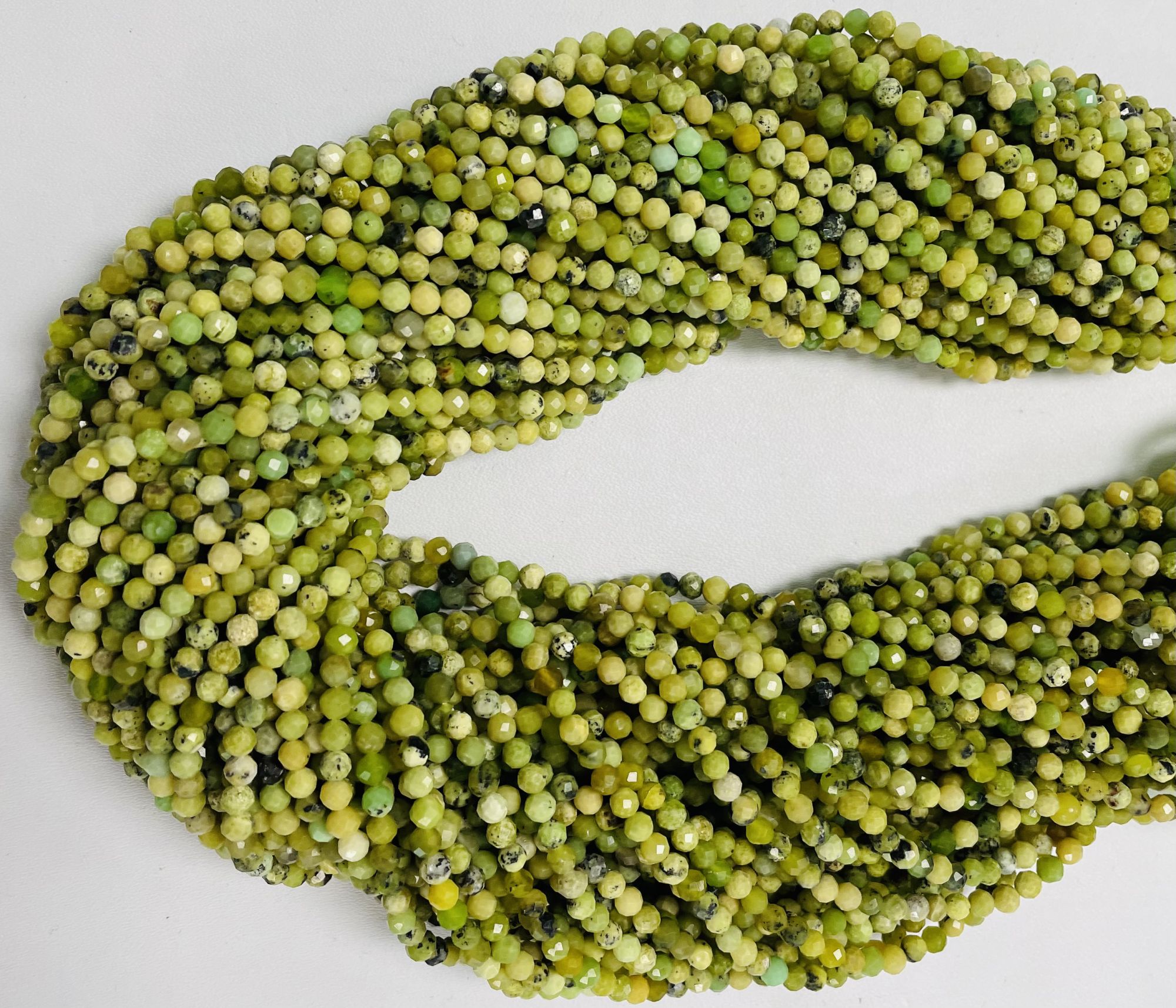 Shaded Opal Rondelle Faceted