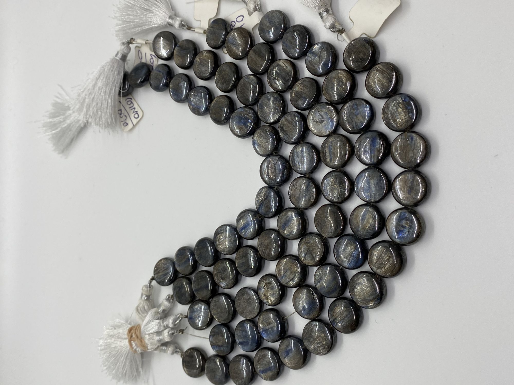 Coated Kyanite Coin Smooth