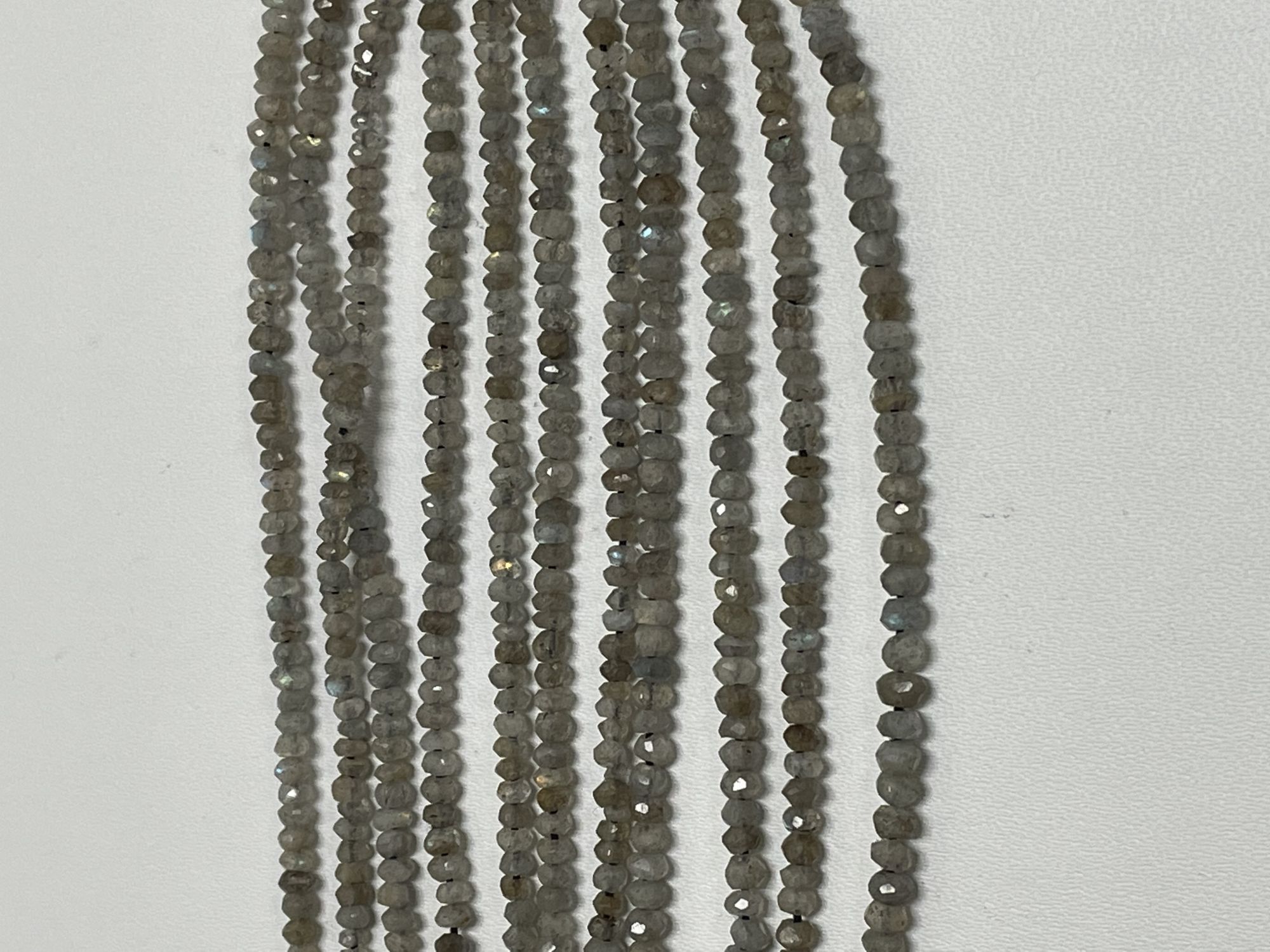 Labradorite Rondelle Faceted