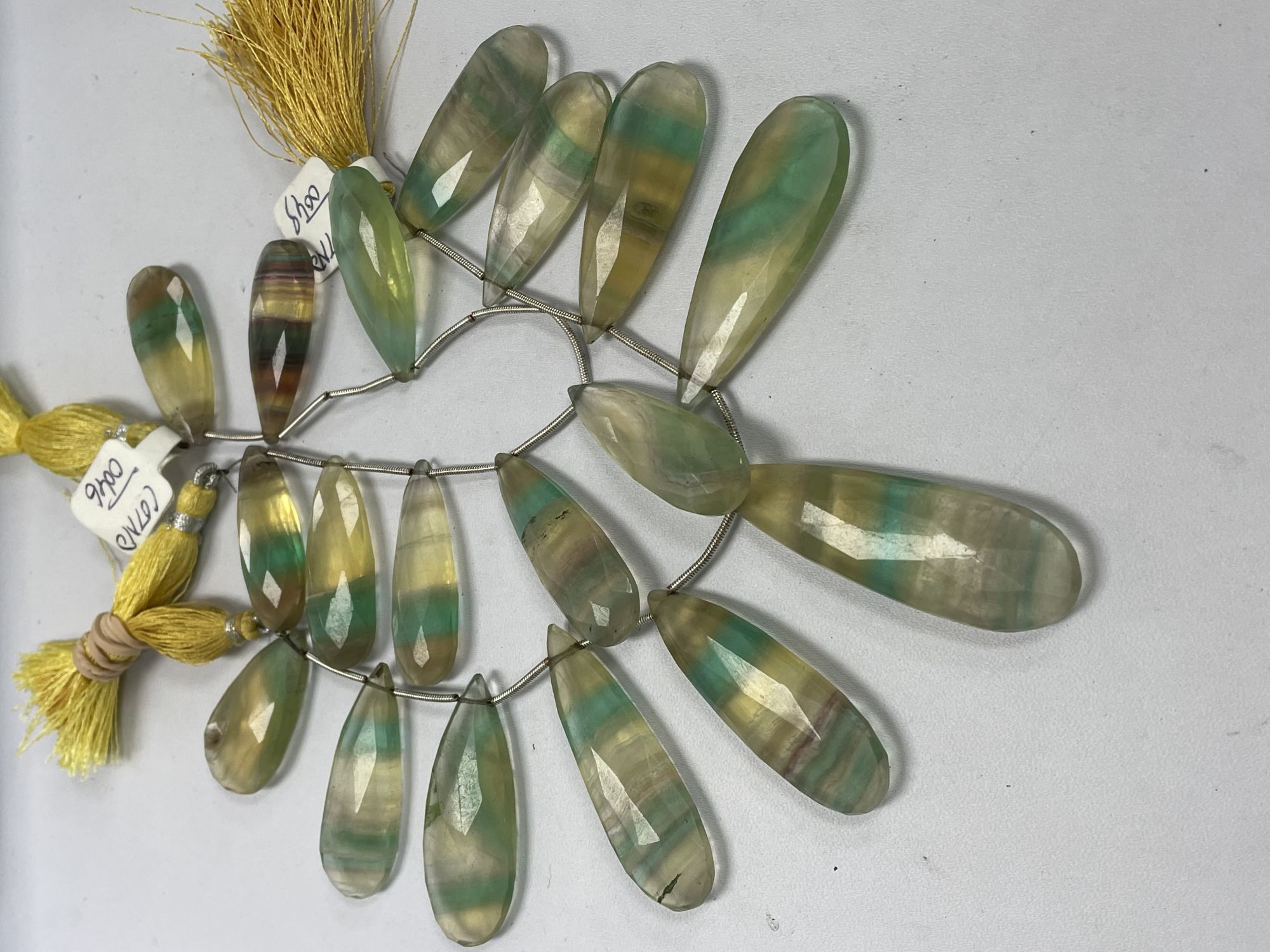 Flourite Long Pear Faceted
