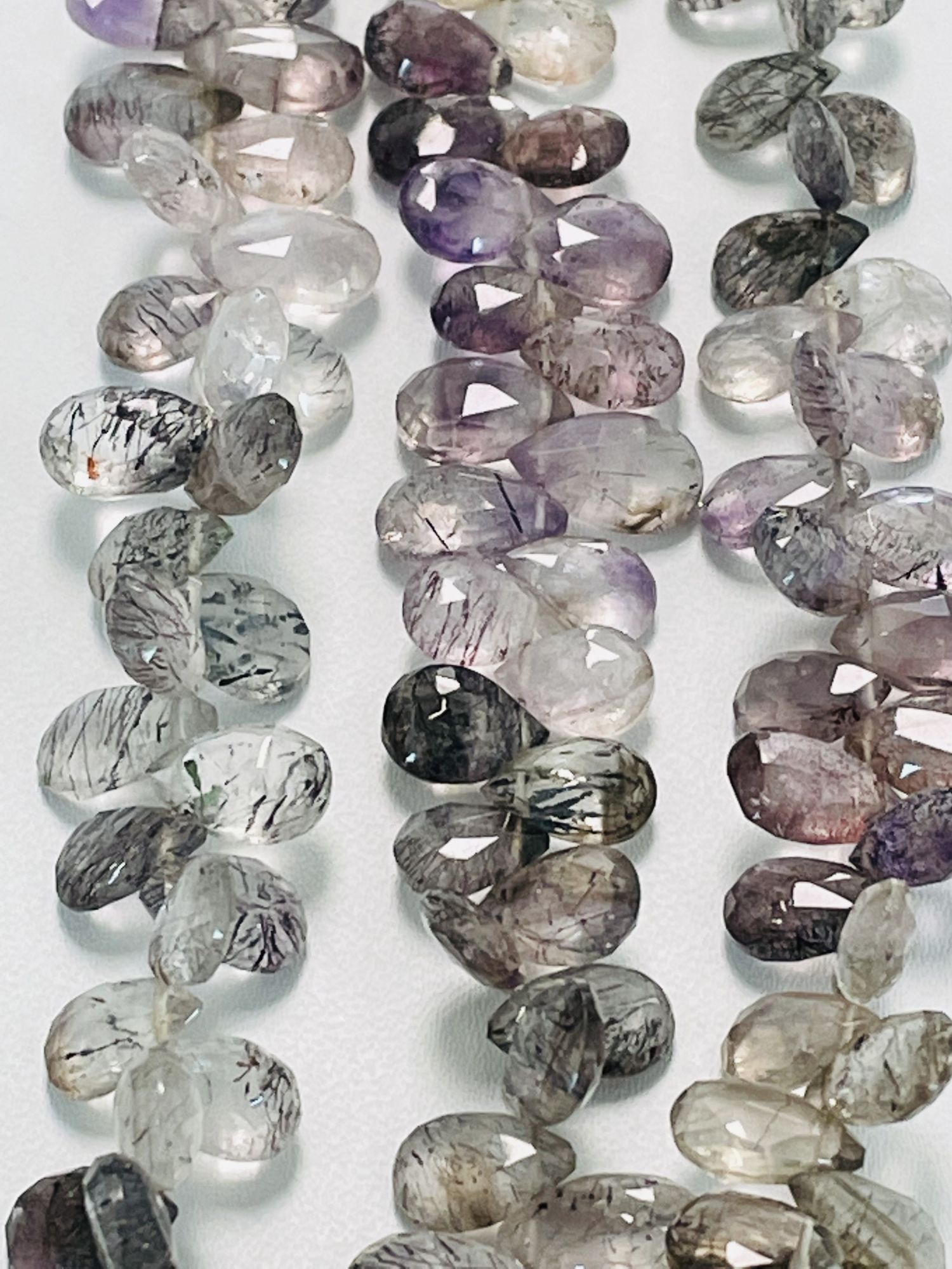 Moss Amethyst Pear Faceted