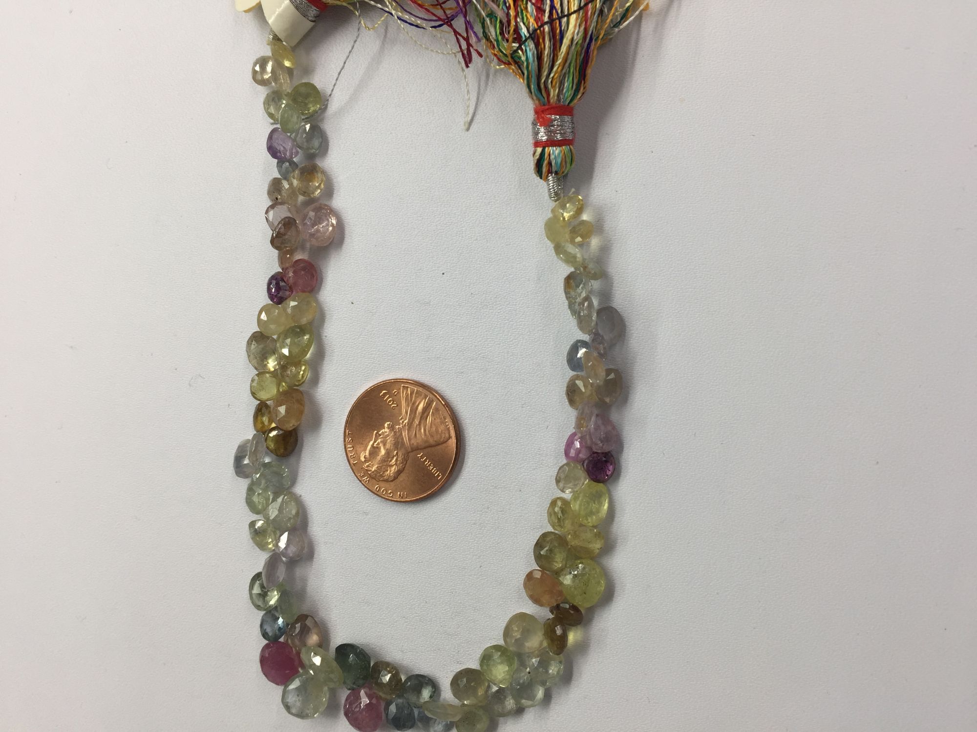 Multi Color Sapphire Hearts graduated